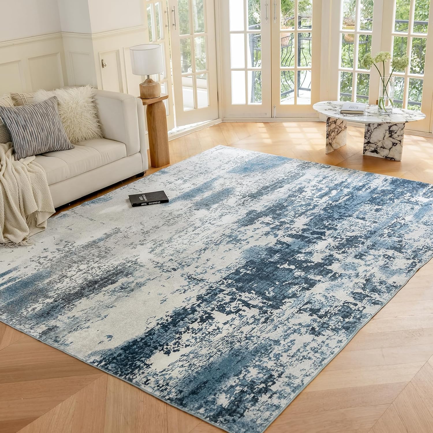 Rug 6x9 Area Rug for Bedroom Washable Rug for Living Room Kitchen Dining Room Ru...