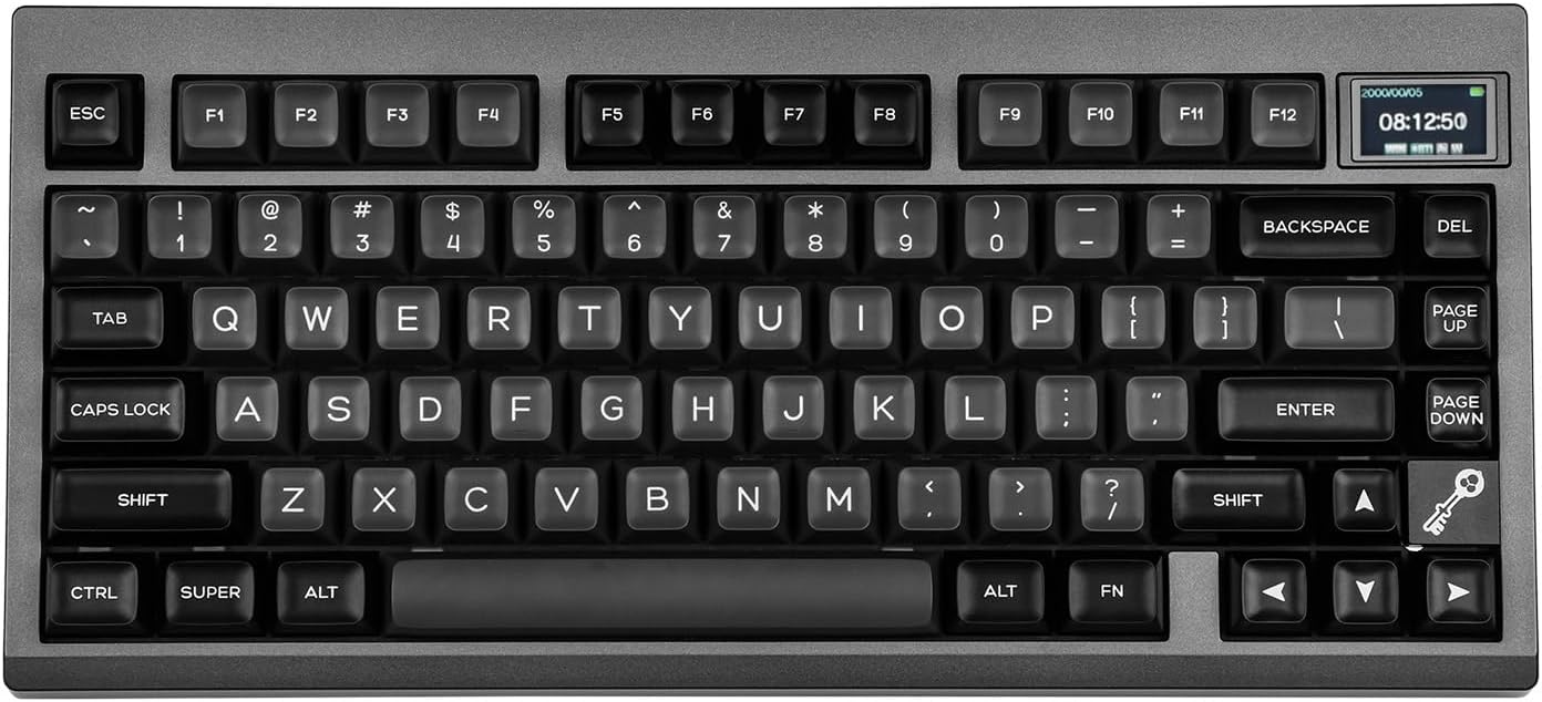 EPOMAKER TH80 PRO V2 Wireless Gaming Keyboard with Screen, BT5.0/2.4G/USB-C Gask...