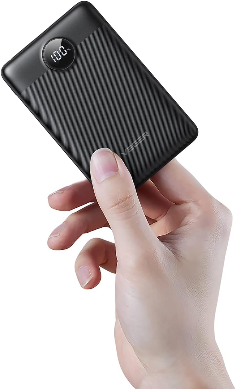 VEGER Power Bank Fast Charging 22.5W,10000mAh Small Portable Charger with PD&QC...