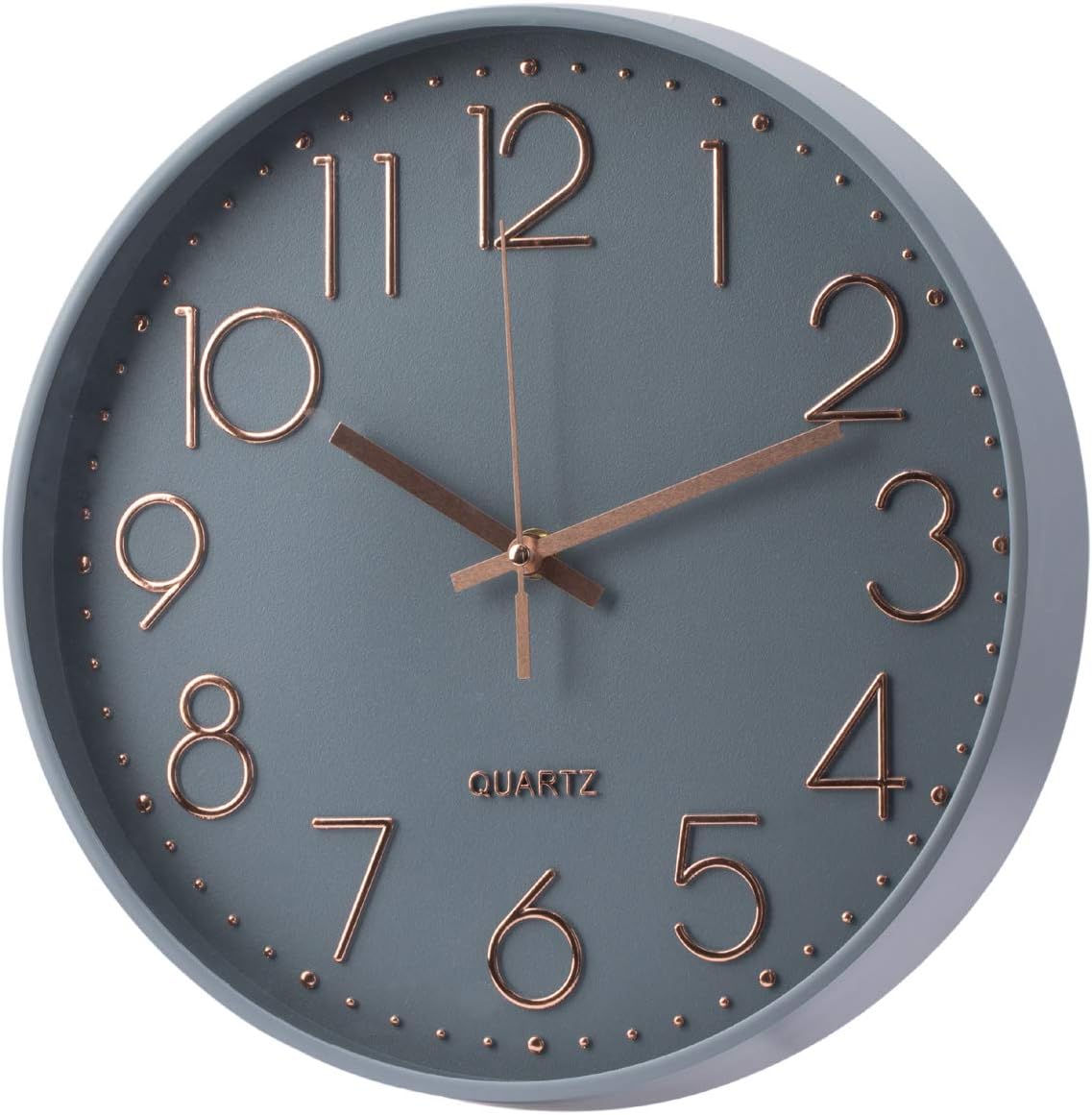 Wall Clock Battery Operated Silent Non-ticking Wall Clock 12 Inch Modern Quartz...