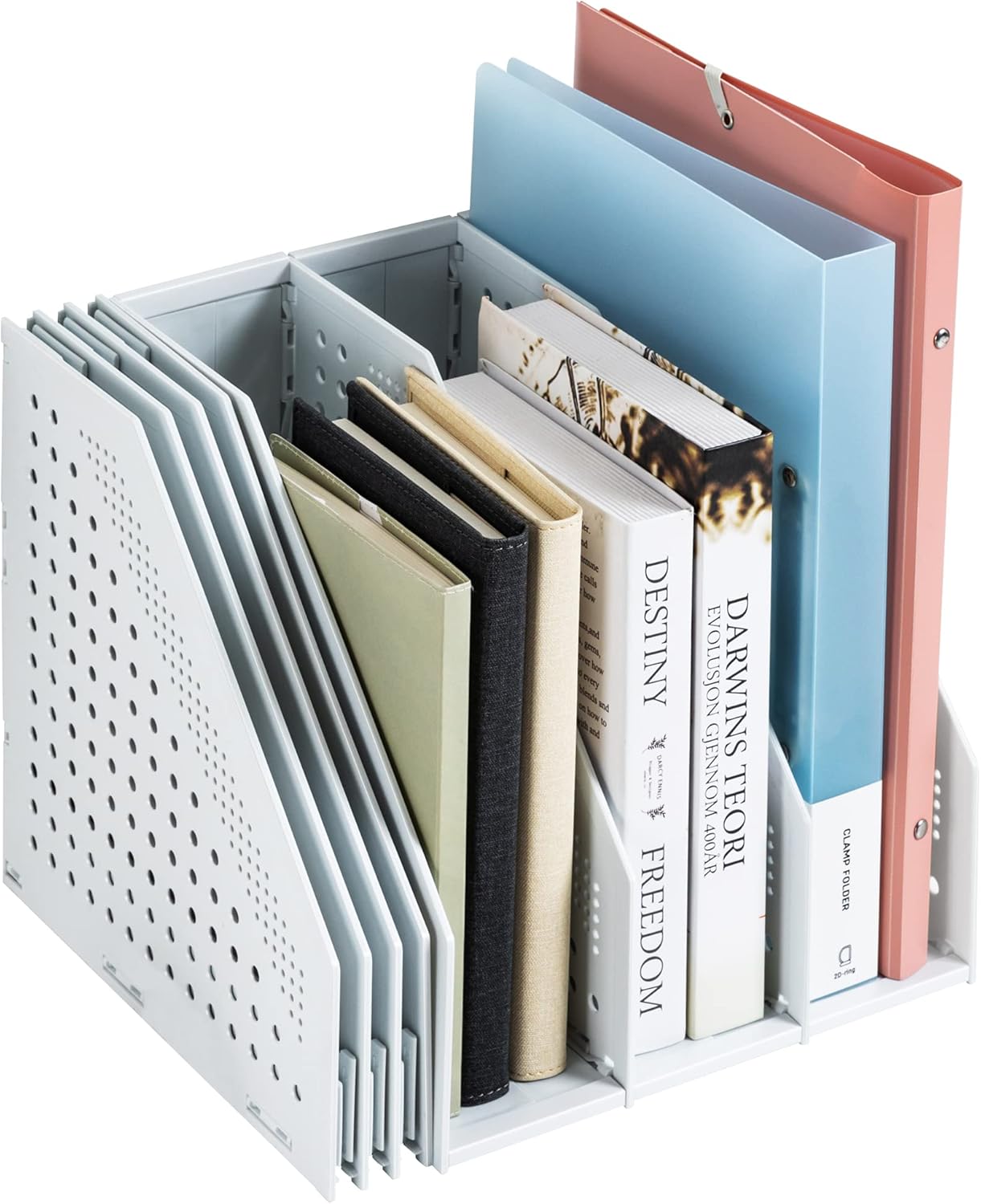 Deli Collapsible Magazine File Holder, Desk Organizer Document Folder for Office...