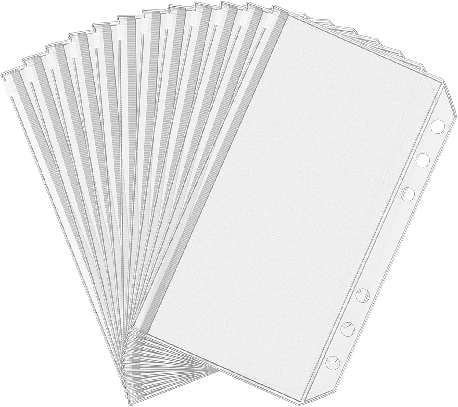 Antner 12pcs A6 Size Binder Pockets 6 Holes Budget Cash Envelopes for Budgeting,...