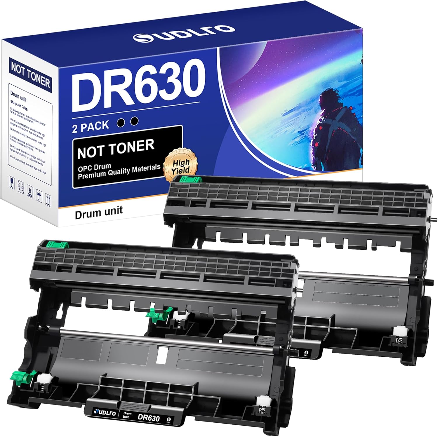 DR630 Drum (Not Toner) - Replacement Compatible for Brother DR-630 Drum Unit for...