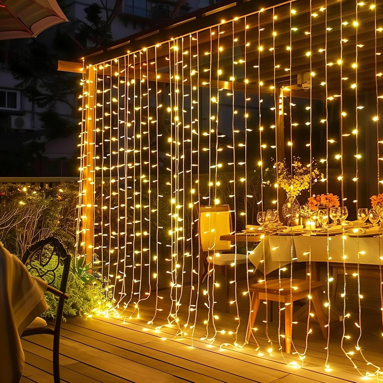 Dazzle Bright 300 LED Curtain String Lights, Christmas Fairy Lights for Bedroom...