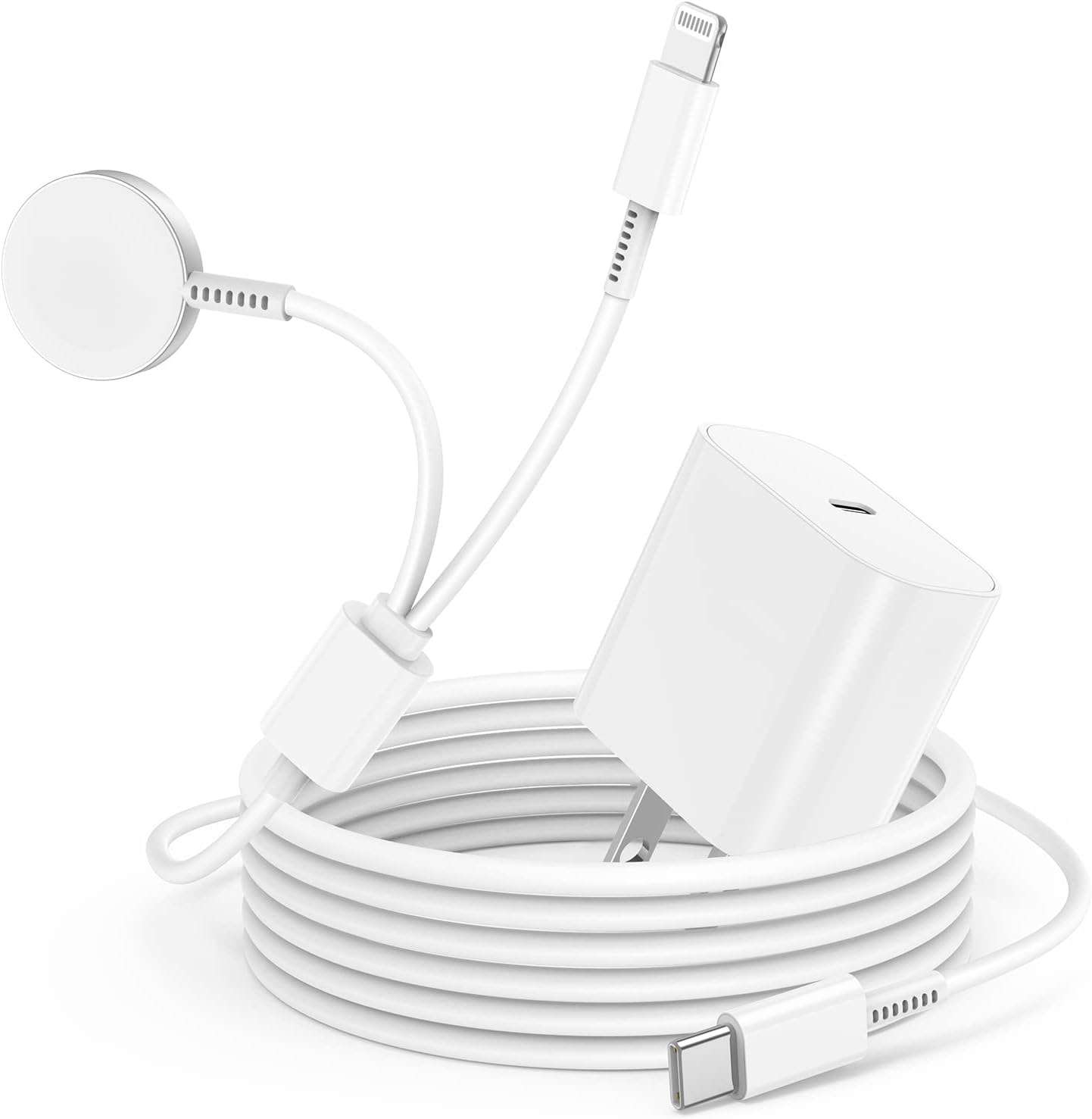 Upgraded USB C Apple Watch Charger, [MFi Certified] 2 in 1 Magnetic iWatch Fast...