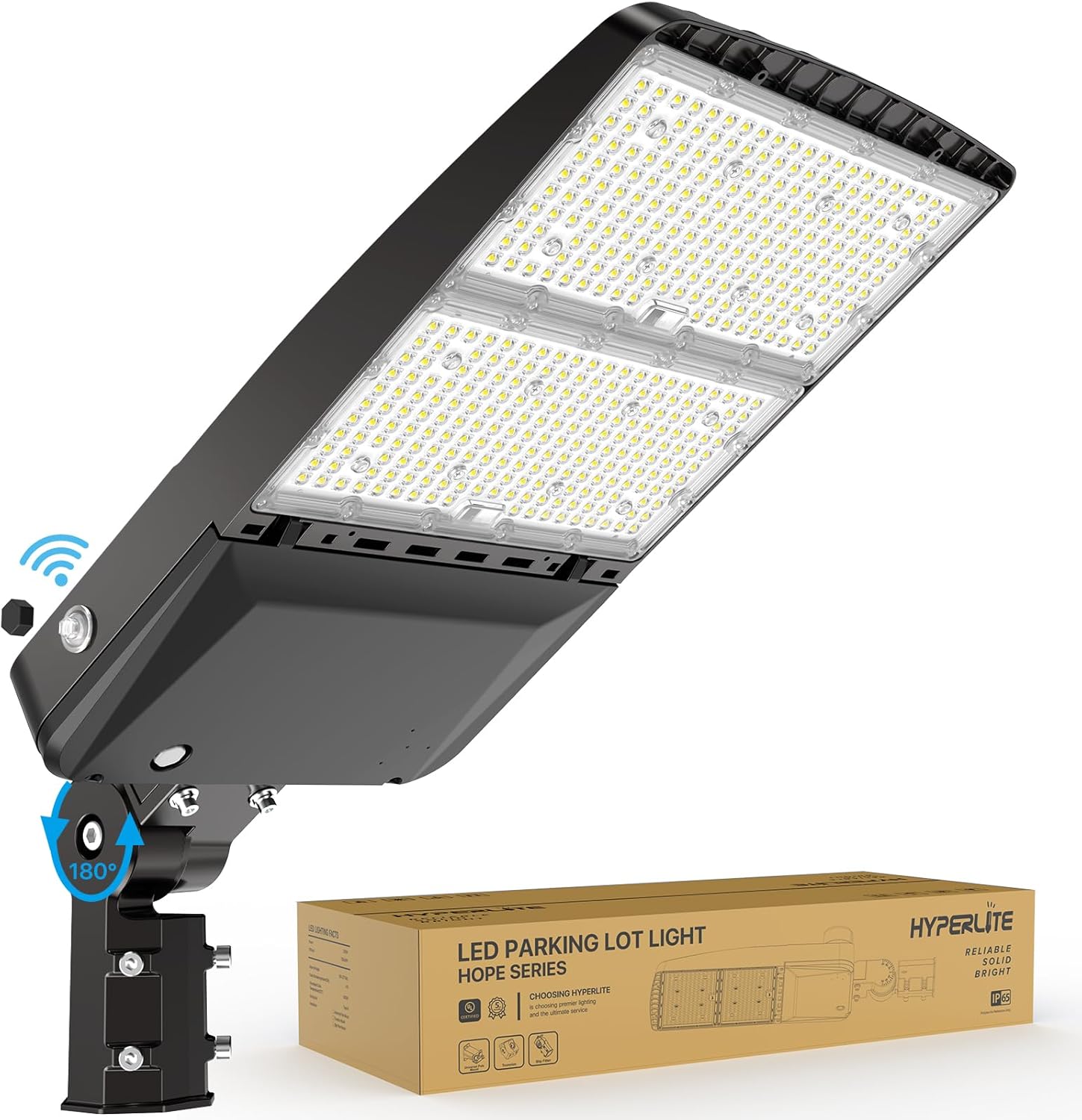HYPERLITE Parking Lot Light 300W: 5000K 45,000lm Equivalent to 1,200W HPS/HID UL...