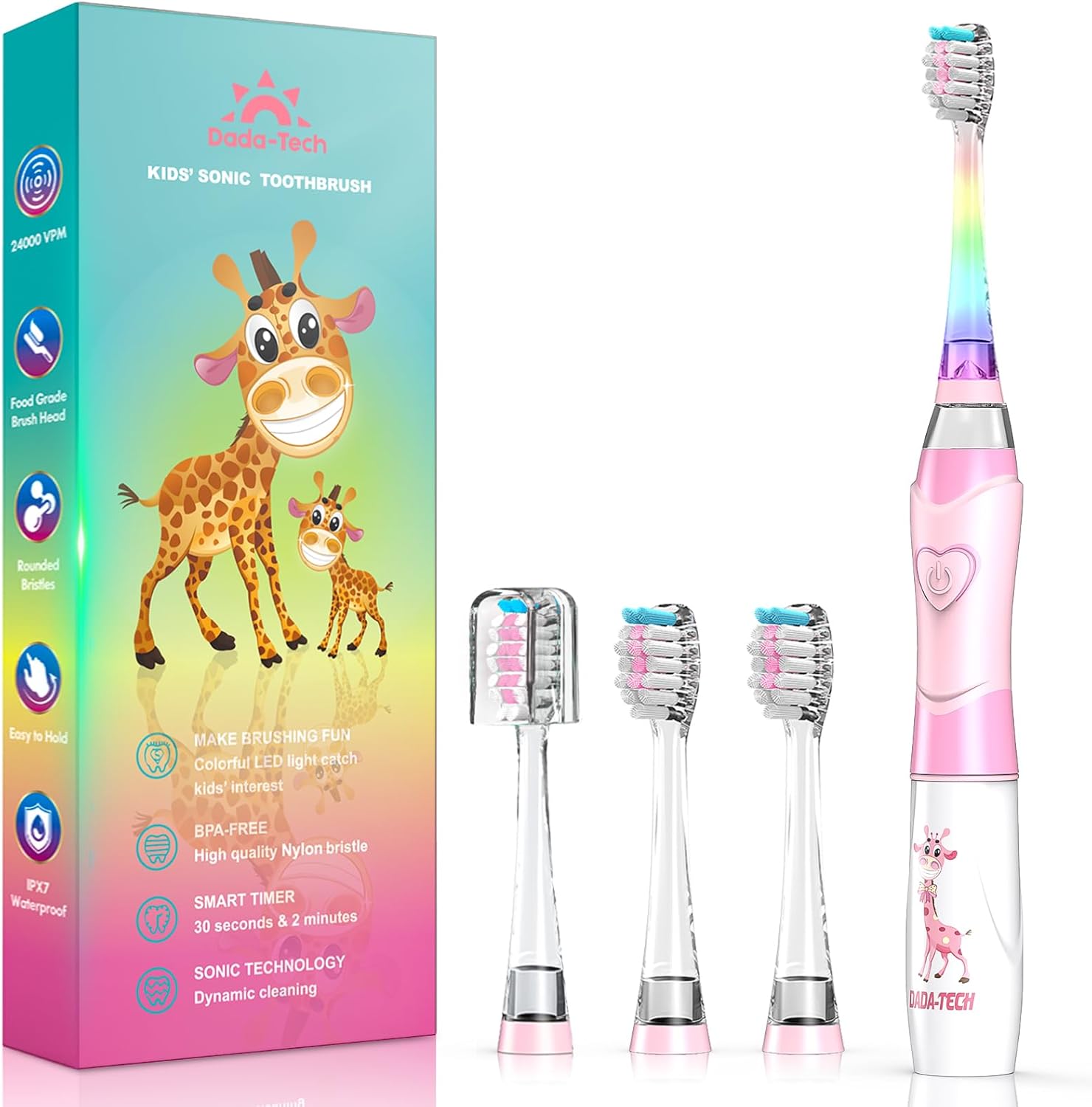 Kids Electric Toothbrush 3-5-6-12, Toddler Toothbrush Girls Electric Toothbrush...