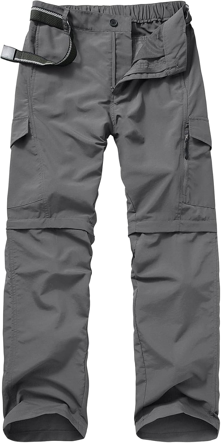 Jessie Kidden Hiking Walking Trousers Men,Quick Dry Convertible Lightweight Brea...