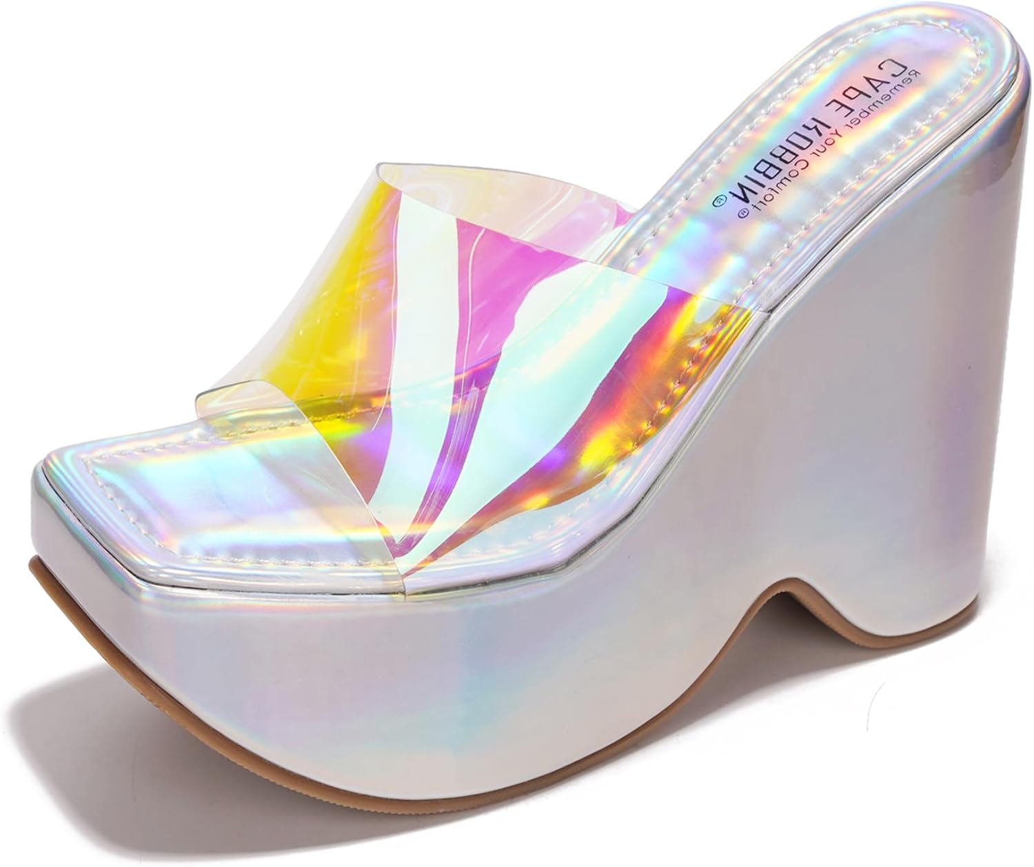 Cape Robbin Pinkki Platform Wedges - Wedges Heels for Women - 6-inch Women Wedge...