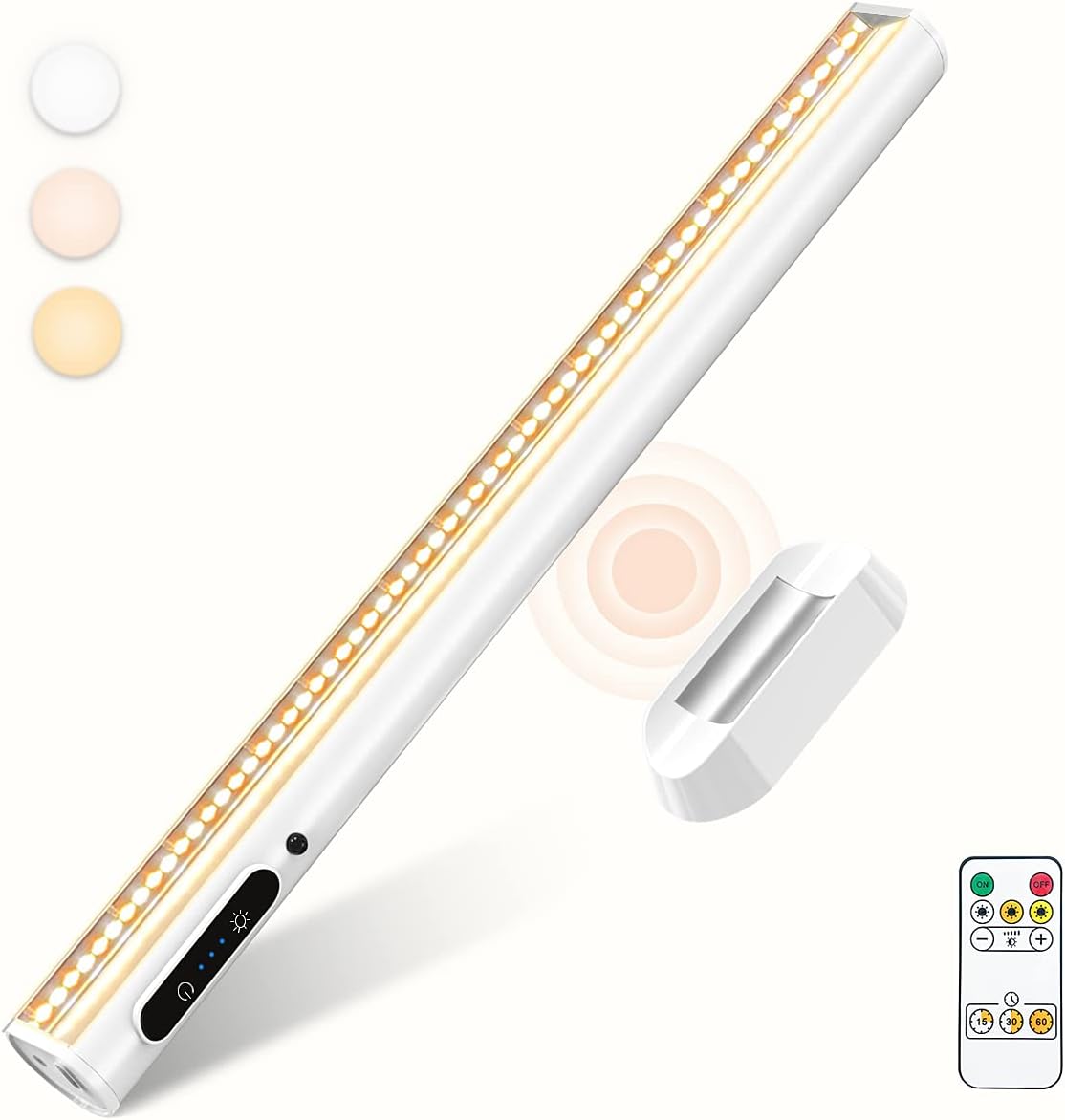 bravzurg LED Strip Light Bar Battery Powered, 4000mAh Battery Operated Wall Ligh...
