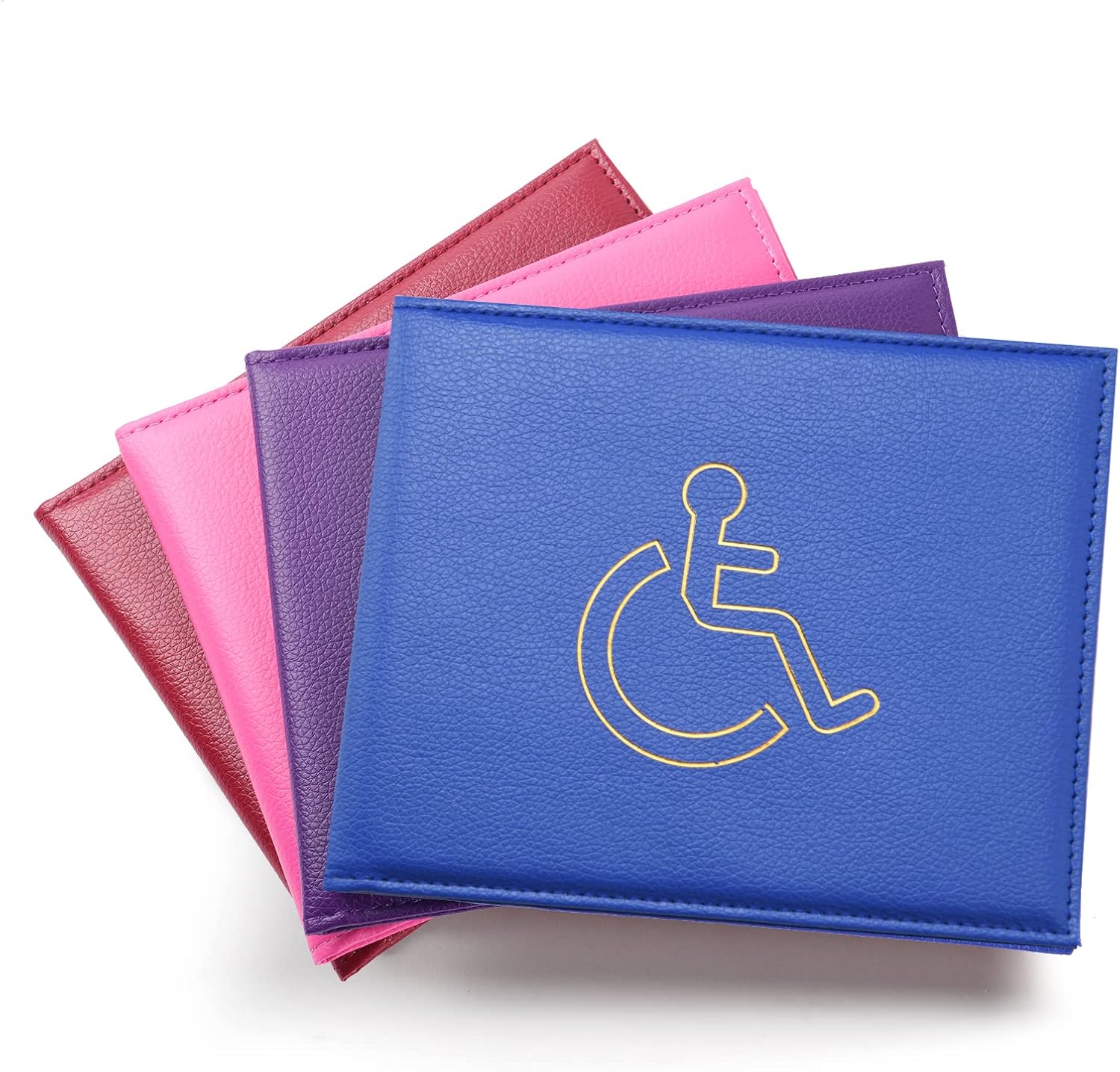 Vicloon Disabled Badge Timer Holder, PU Leather Wallet Protector, Navy Blue