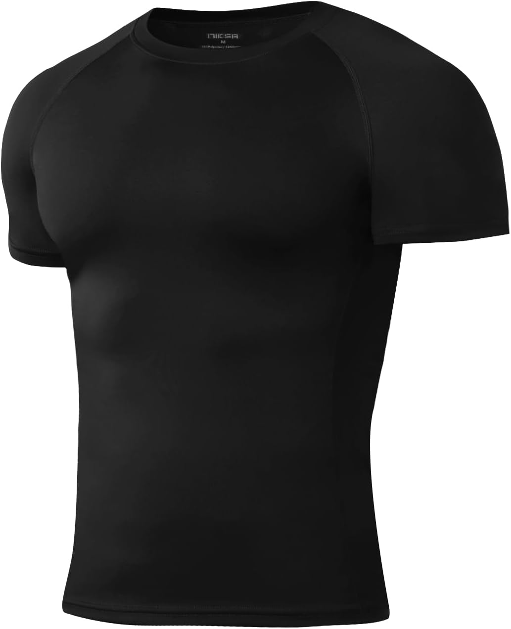 Niksa 1 Pack Compression Tops for Men Short Sleeve Mens Running T-Shirts Mesh De...