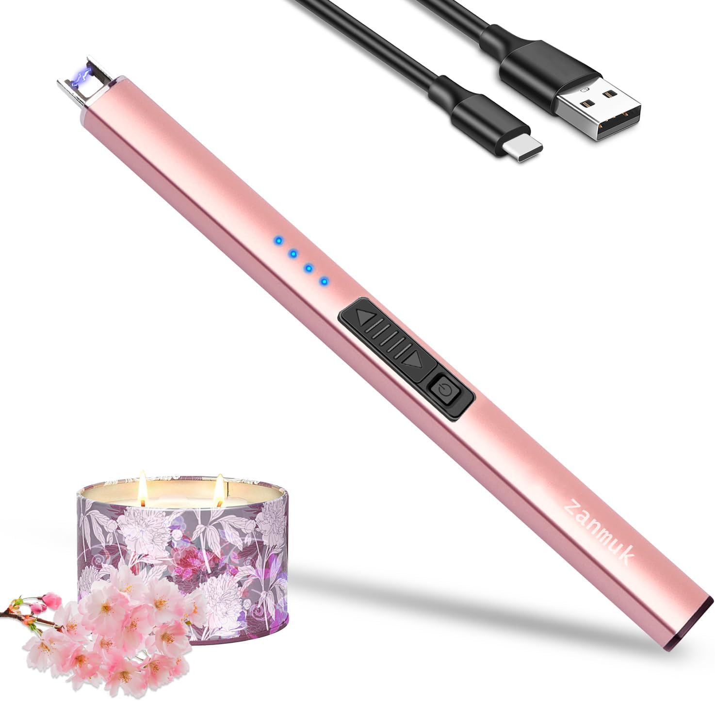 Electric Candle Lighter Rechargeable Lighters - USB Rechargeable Plasma Arc Ligh...