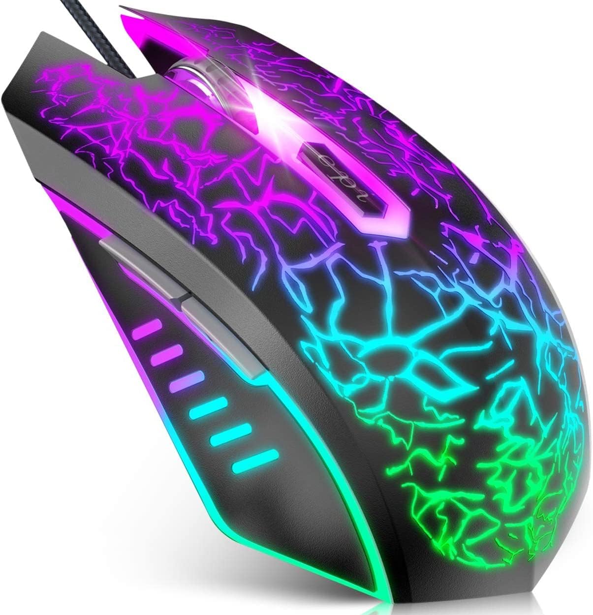 VersionTech Gaming Mouse, 4 DPI Settings Up to 3600 DPI, Light Up RGB Ergonomic...
