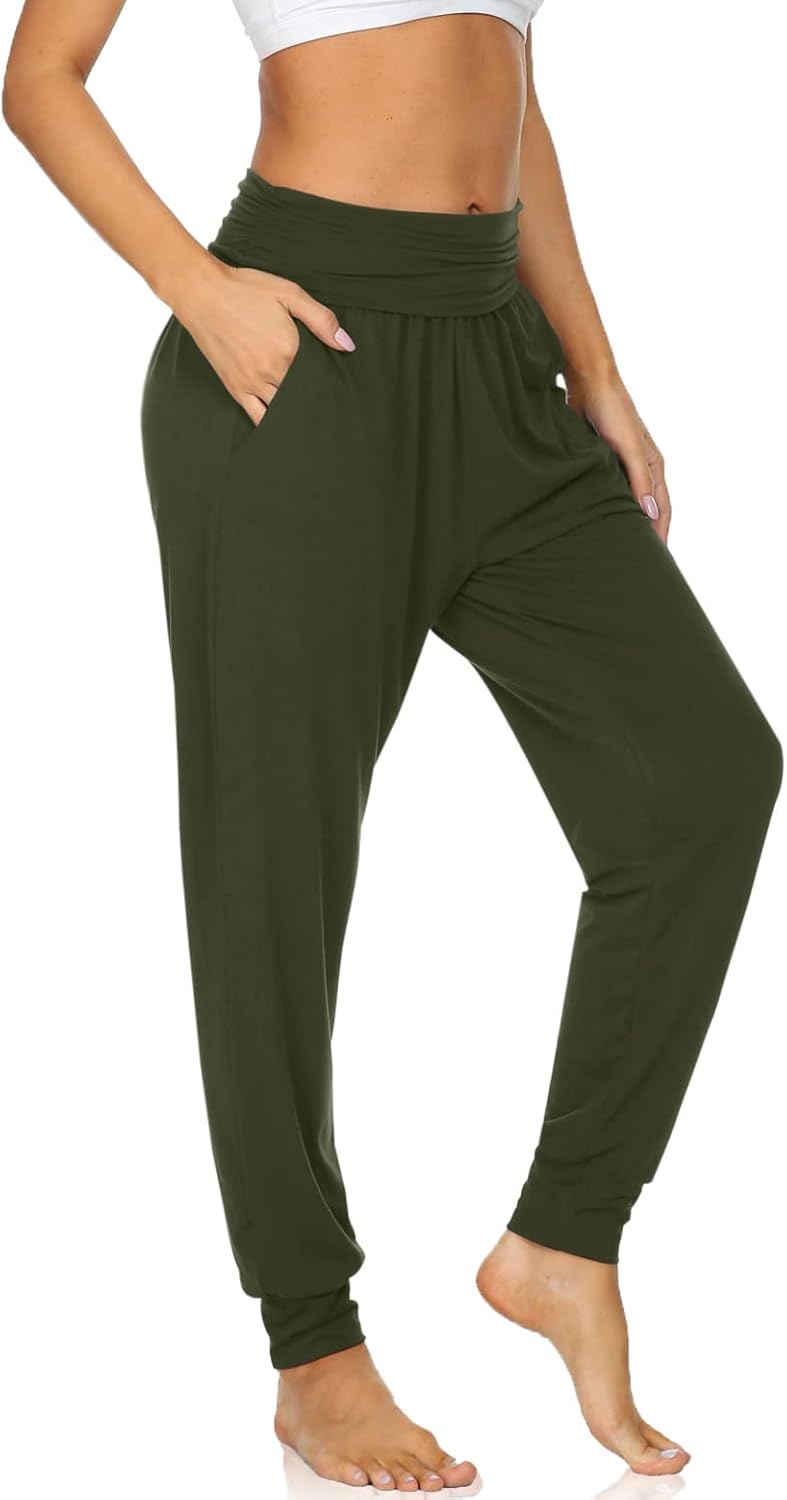 UEU Women's Cozy Yoga Joggers Pants Loose Workout Sweatpants Comfy Lounge Pants...