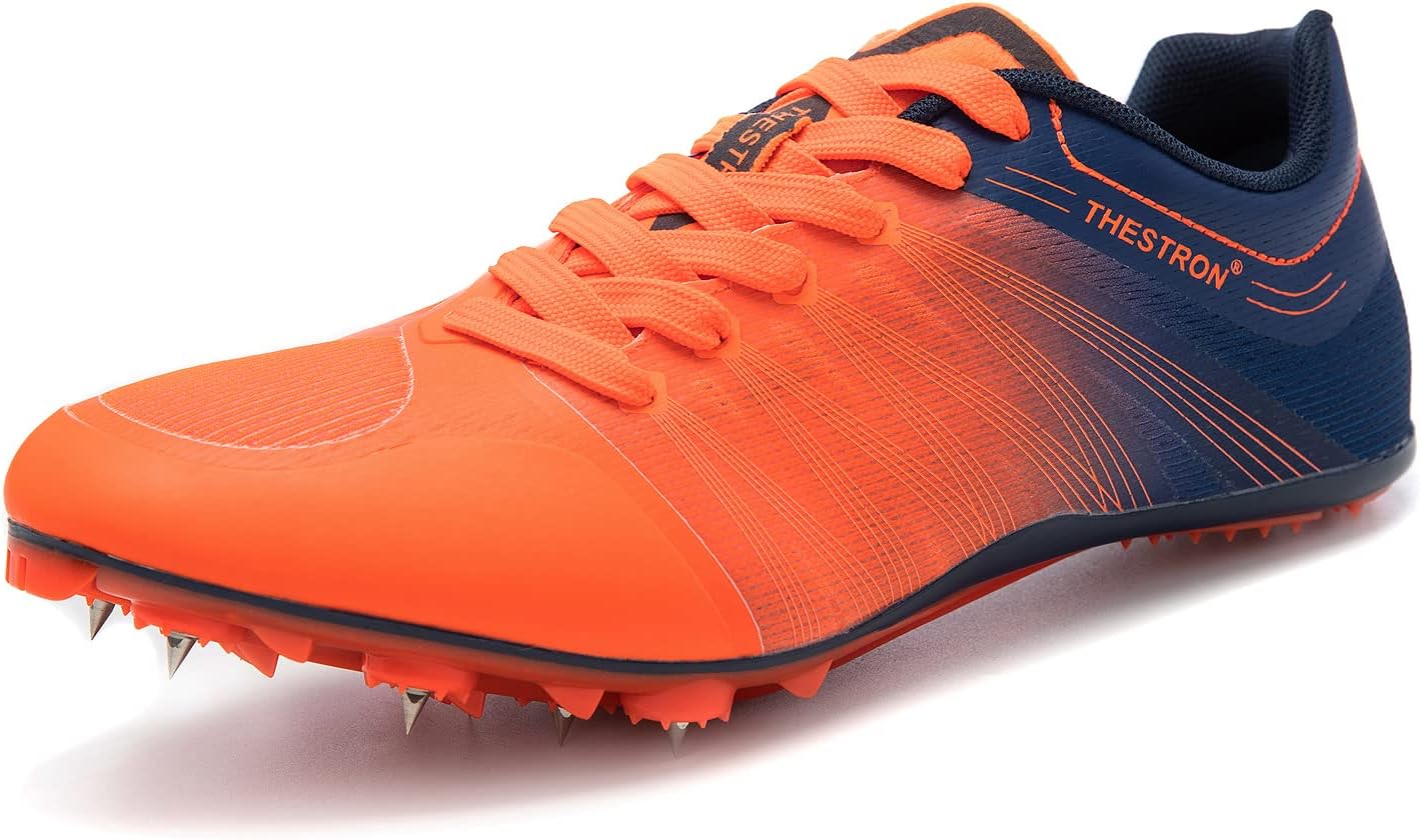 Mens Womens Track and Field Shoes Spikes Track Race Jumping Sneakers Professiona...