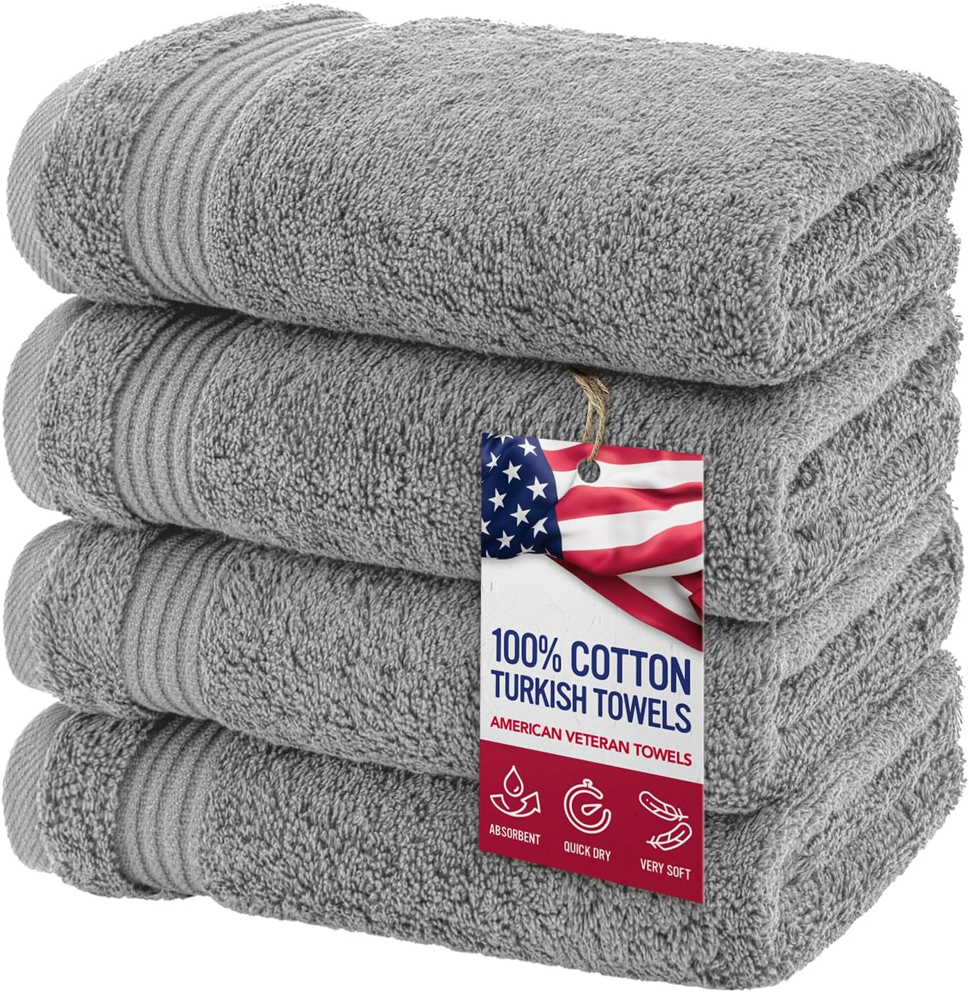 Hand Towels for Bathroom Set of 4, 100% Cotton Turkish Hand Towel Sets Clearance...
