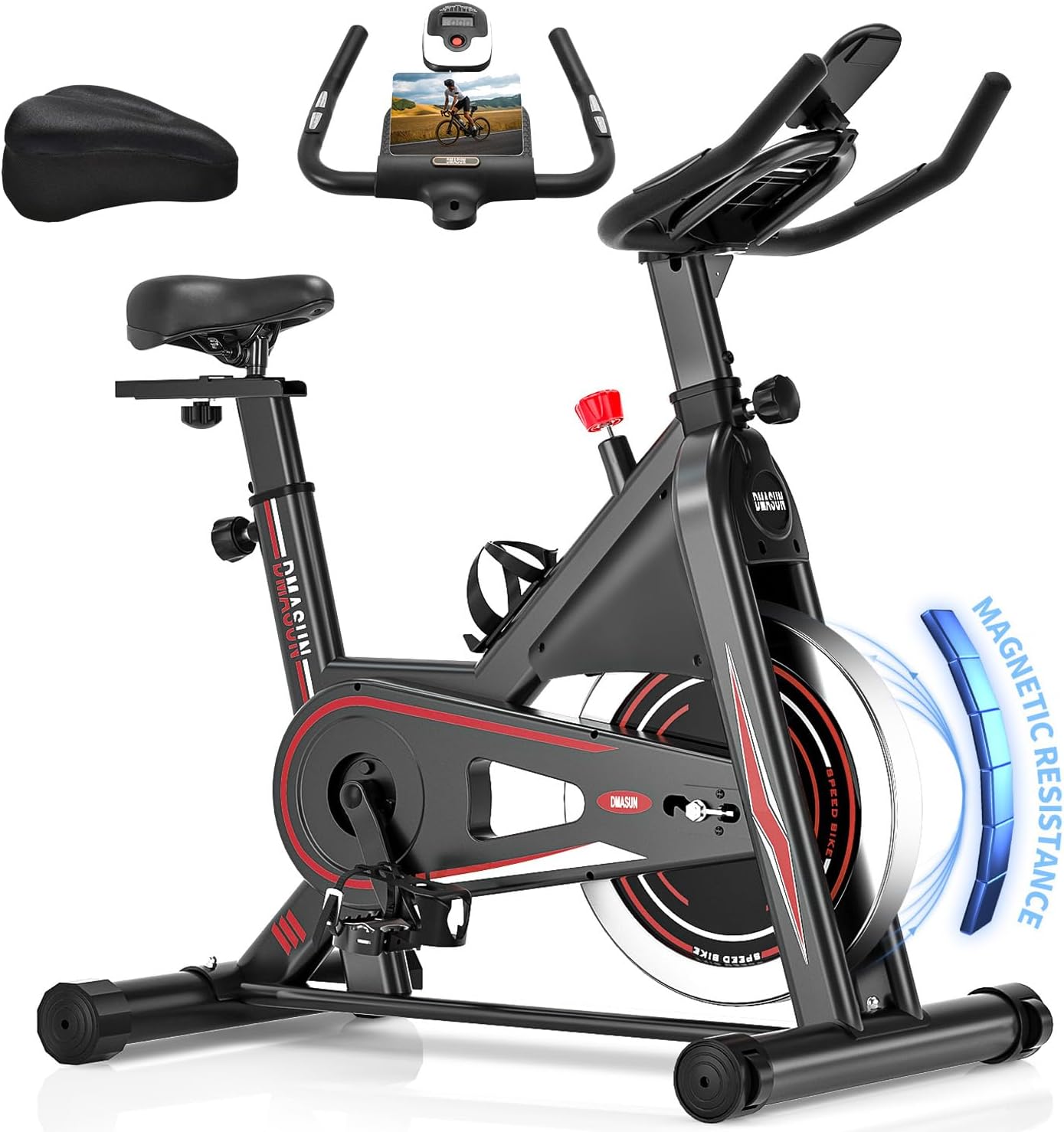 DMASUN Exercise Bike for Home Gym Use with LCD Dis...