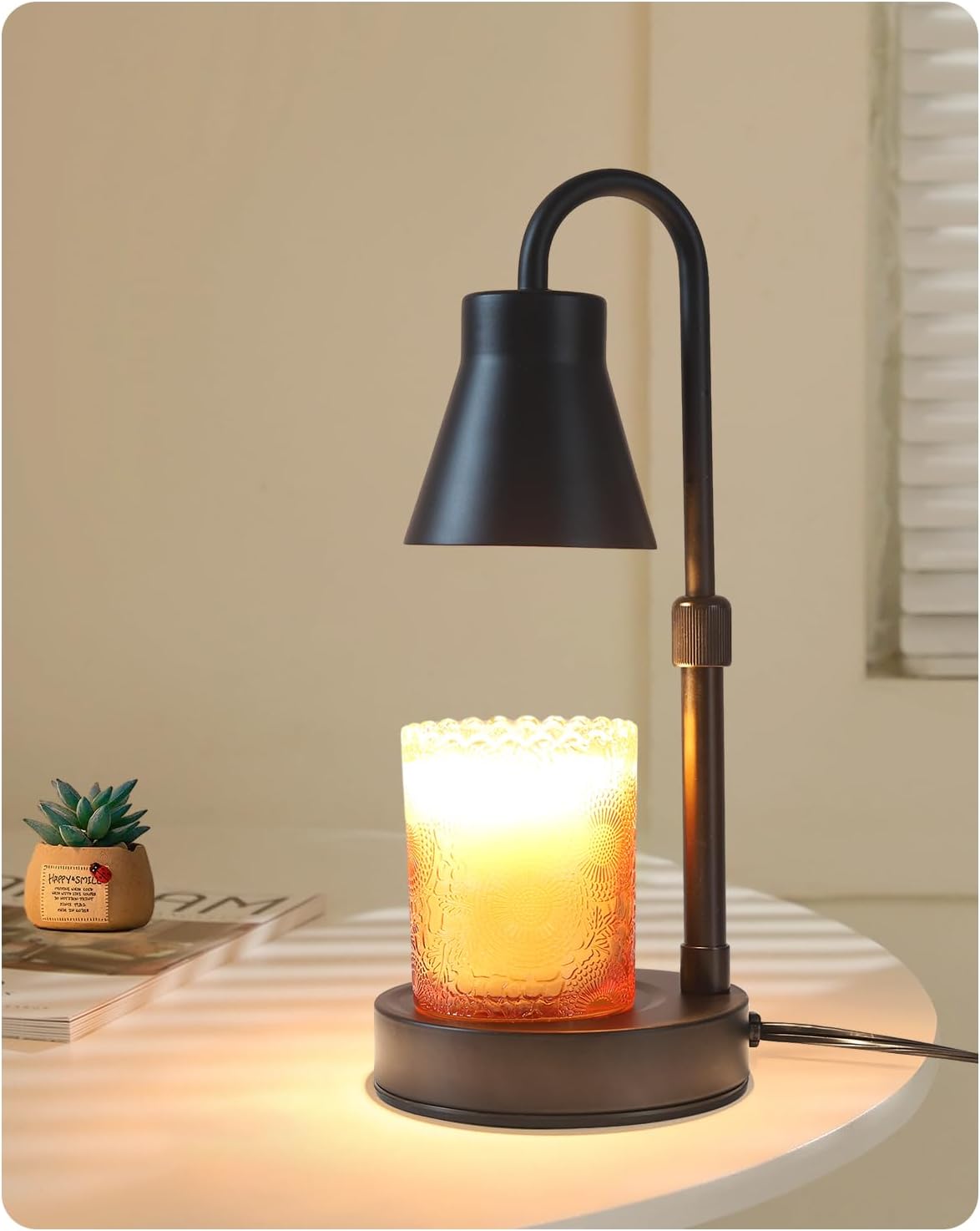 Candle Warmer Lamp with Adjustable Height, Stepless Dimming Function-Home Decor...