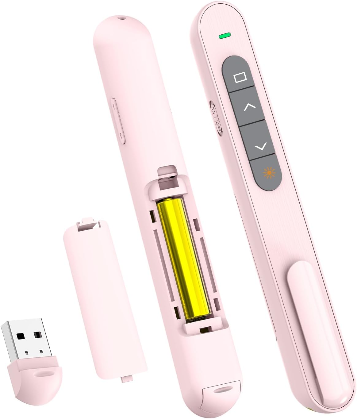 QUI Presentation Clicker, Hyperlink Volume Control Wireless Presenter, PPT Power...