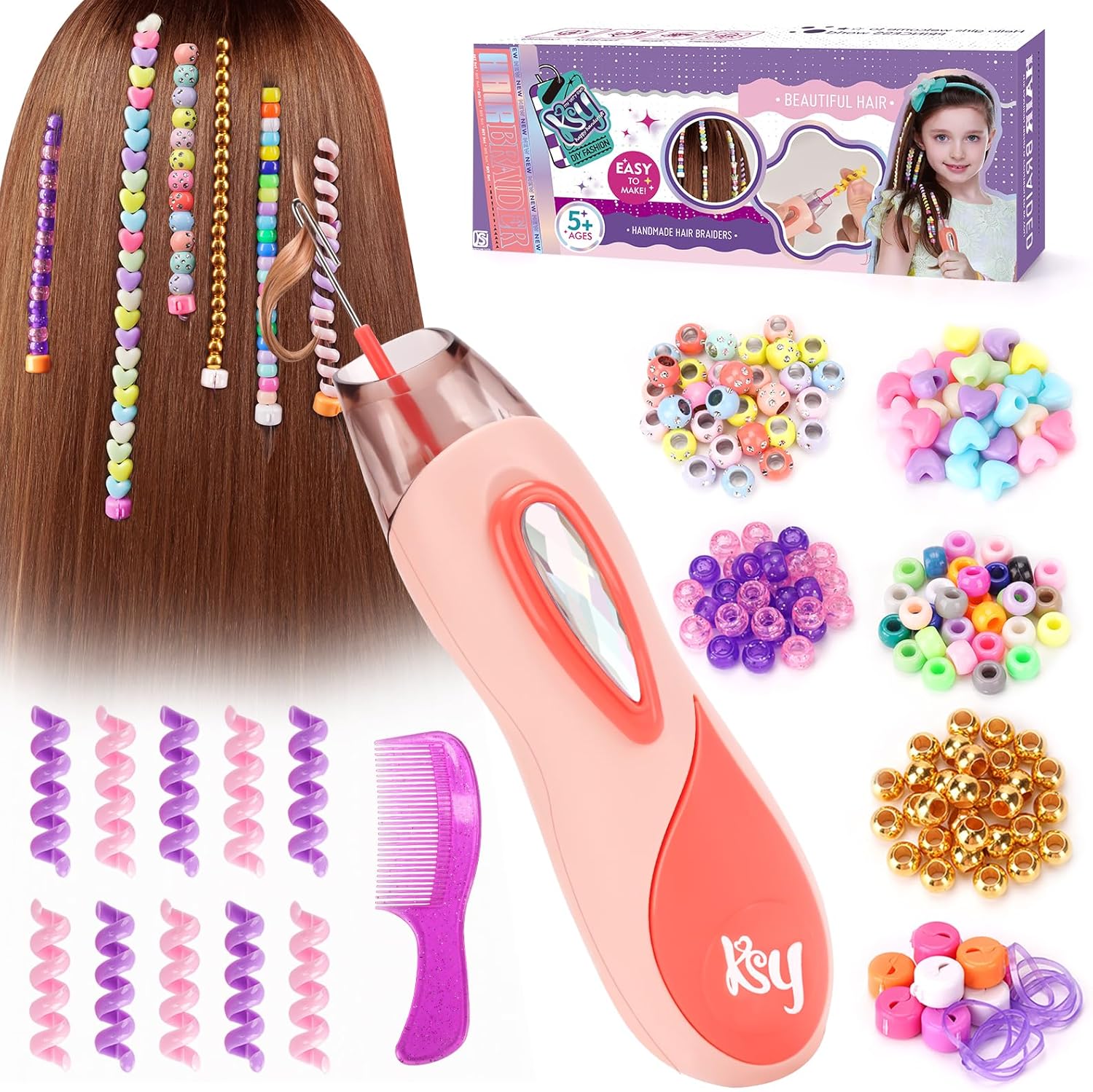 5 6 7 8 9 10 Year Old Girls Gifts : Toys for Girls Age 6-12 Hair Accessories Bea...