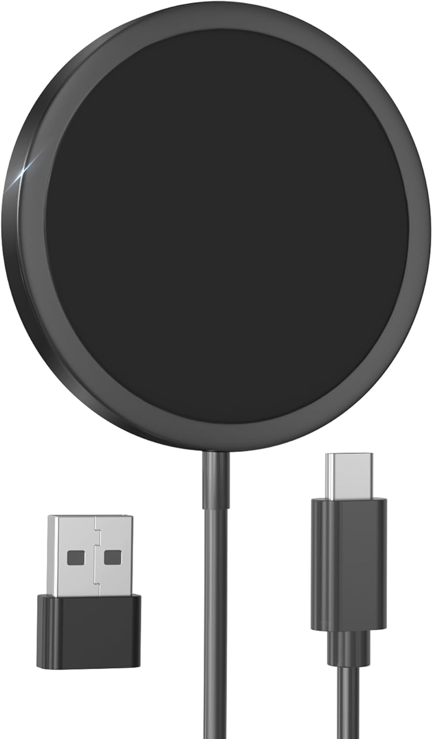 MagEase Magnetic Wireless Charger, 15W Wireless Charger Mag-Safe Compatible with...
