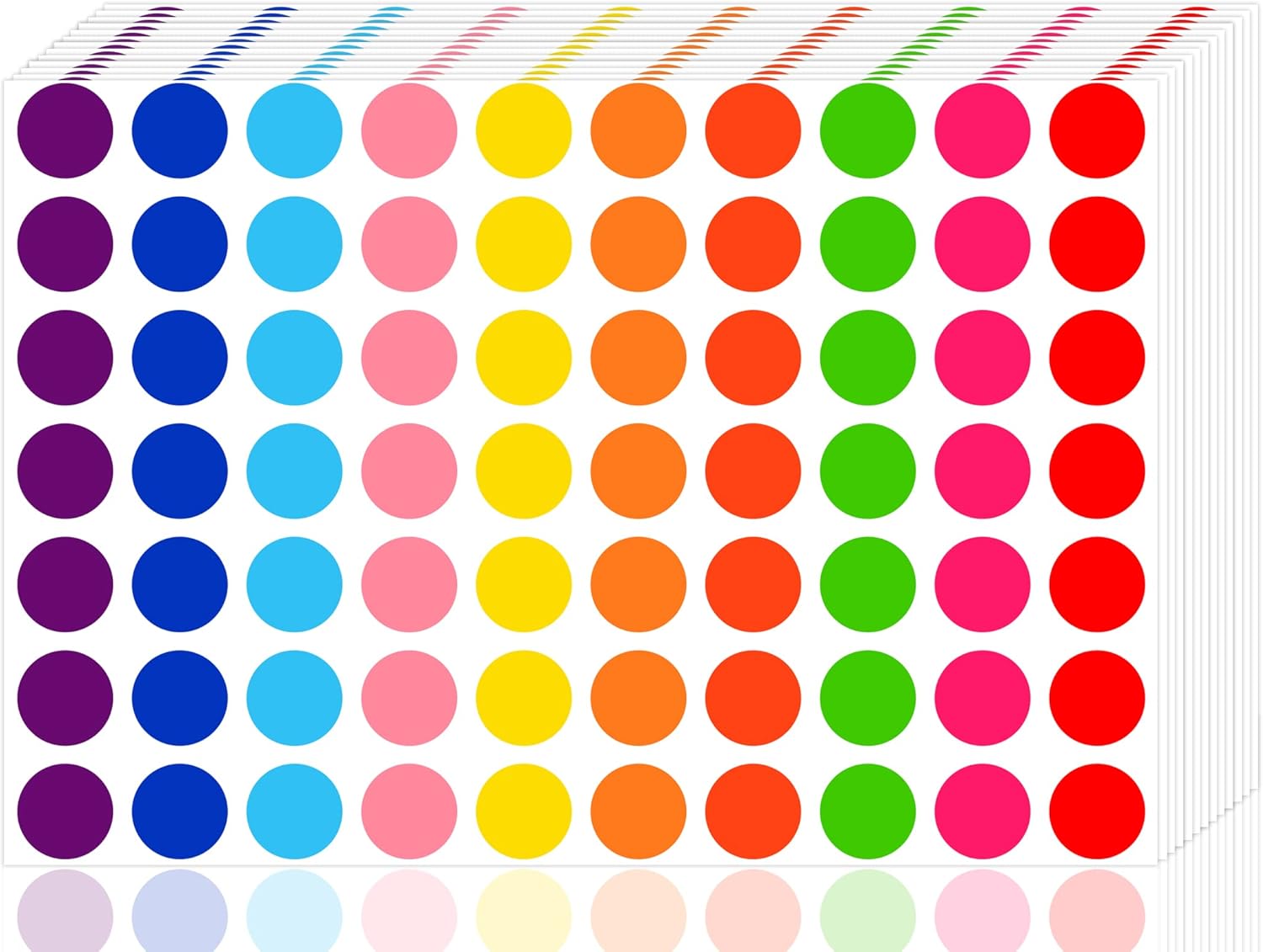 3500 Pieces Dot Stickers, 3/4 inch Color Coding Labels, 10 Color Circle Price St...