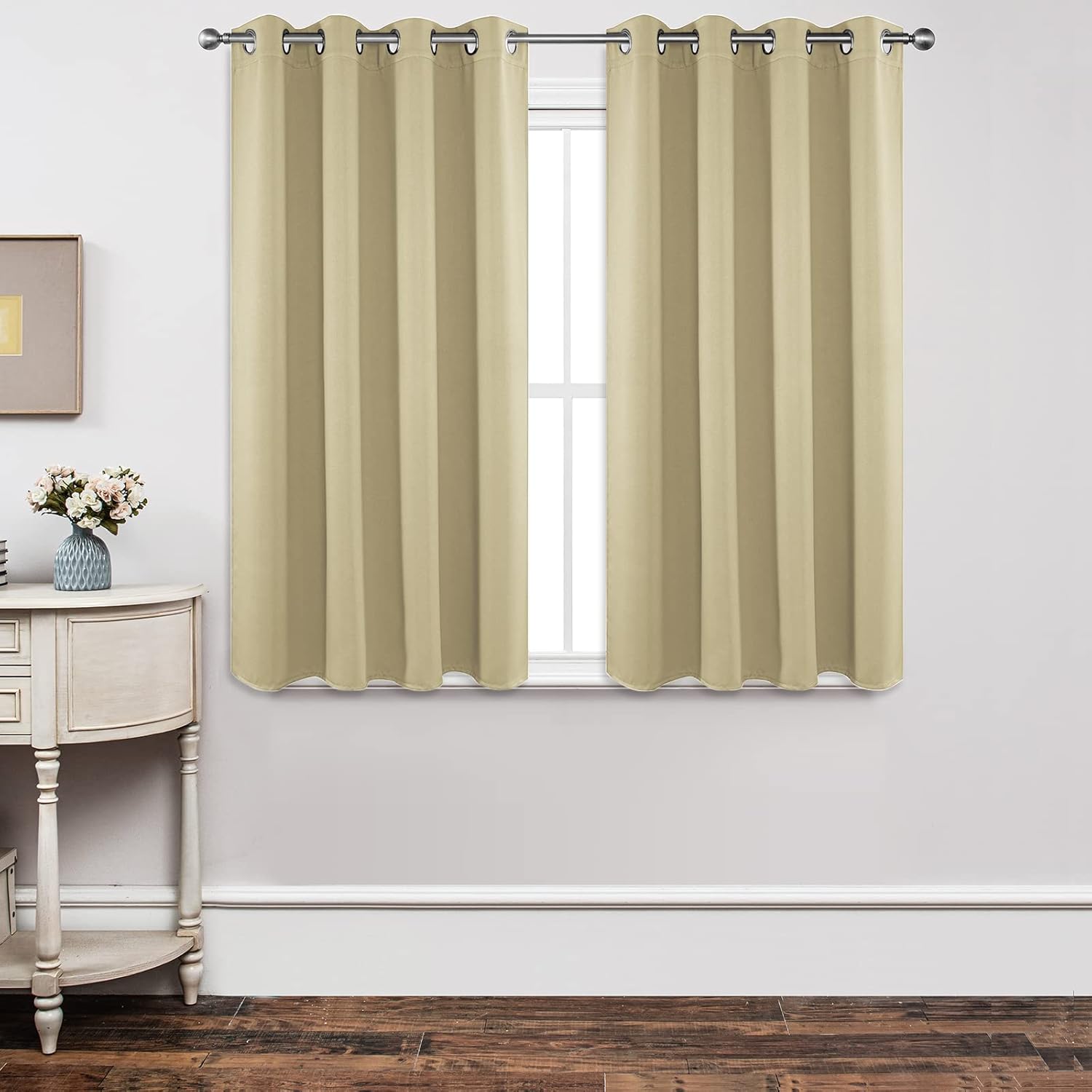 Joydeco Blackout Curtains Bedroom, Black Out Curtain Thermal Insulated Eyelet To...