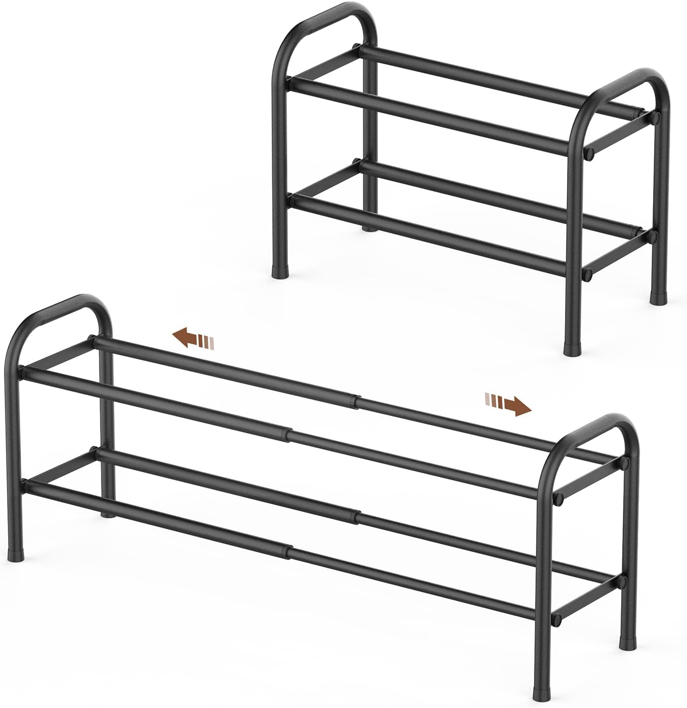 Gonfoam 2-Tier Expandable Shoe Rack,Adjustable Sho...