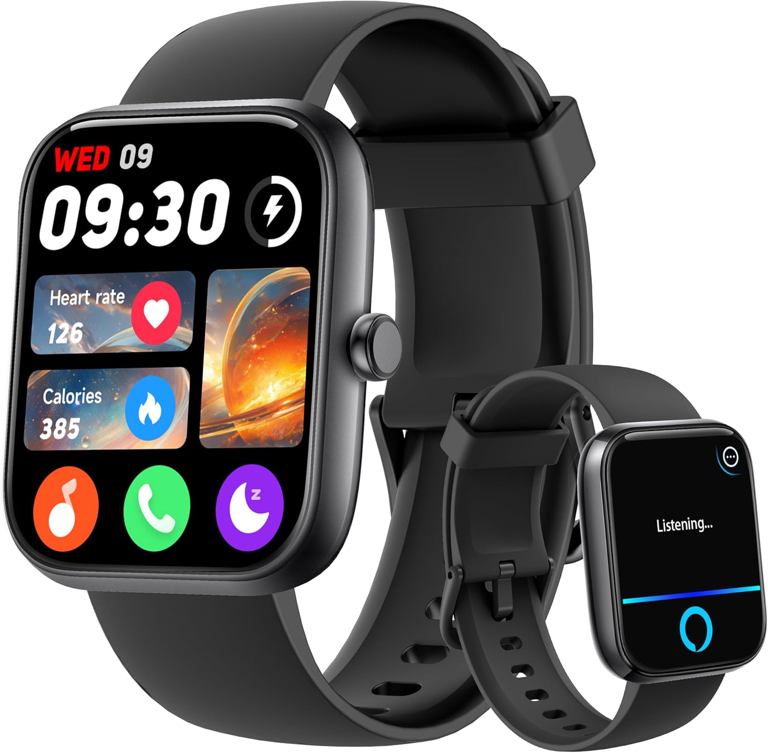 Smart Watch, 1.83'' Alexa Smartwatch Women Men Answer Make Calls, 100+ Sports Fi...