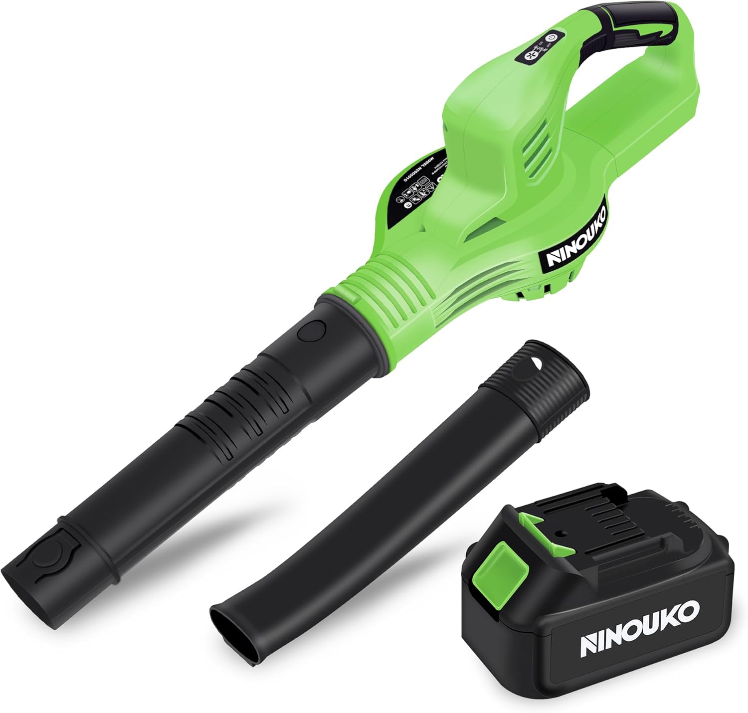 Leaf Blower Cordless, 20V Electric Blowers with 4000mAh Battery and Charger, 2 S...