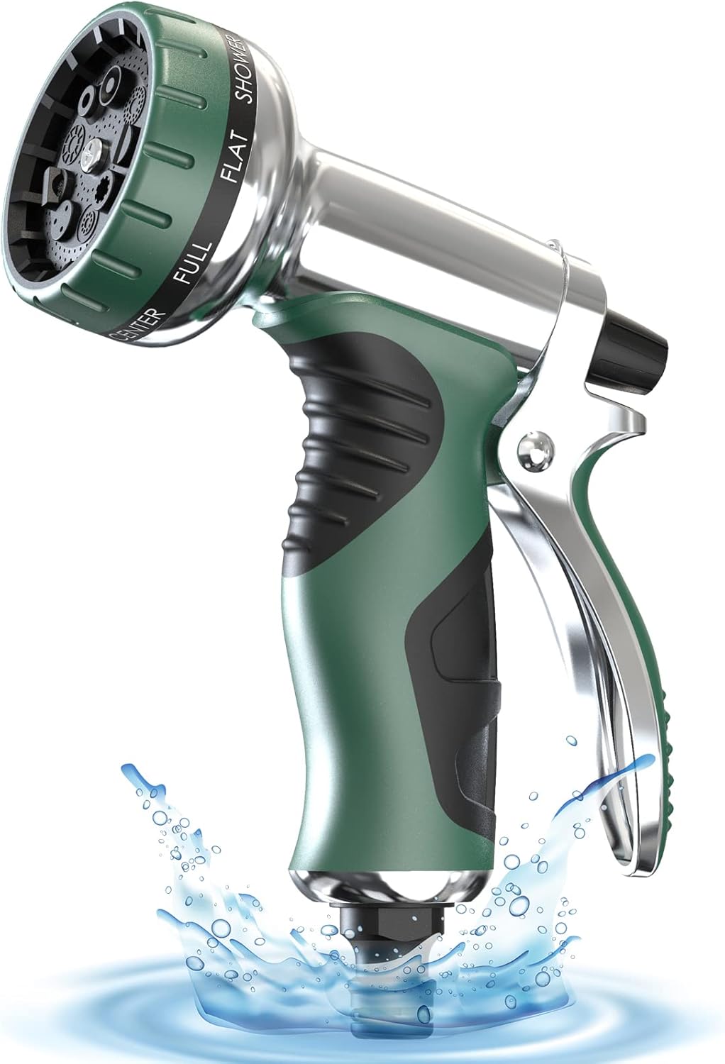Hose Pipe Spray Gun Metal Garden Hose Nozzle with 9 Patterns Garden Hose Spray G...