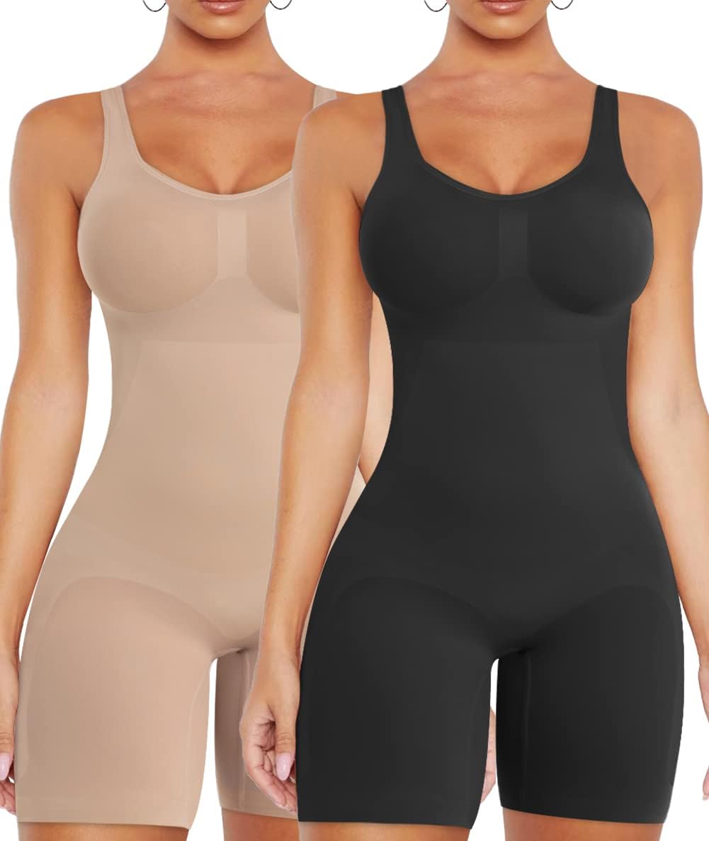 VVX Shorts Bodysuit for Women Tummy Control Shapewear Seamless Sexy Butt Lifting...