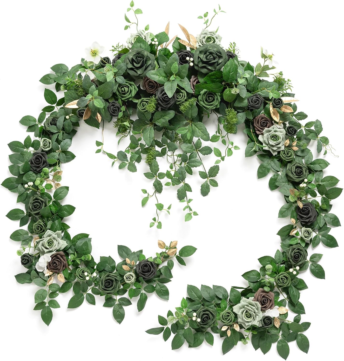 Ling's Moment 9FT Spring Flower Garland for Backdrop Decoration - Wedding Arch F...