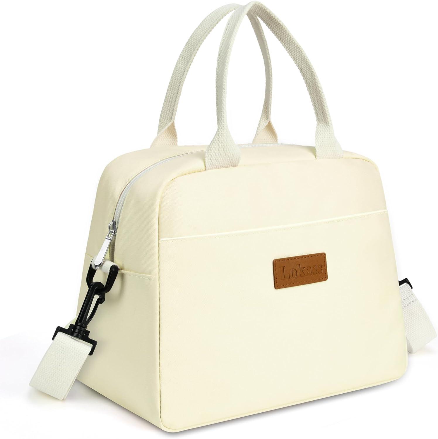 LOKASS Lunch Bag for Women-Insulated Adults Lunch Box with Front Pocket- Small C...