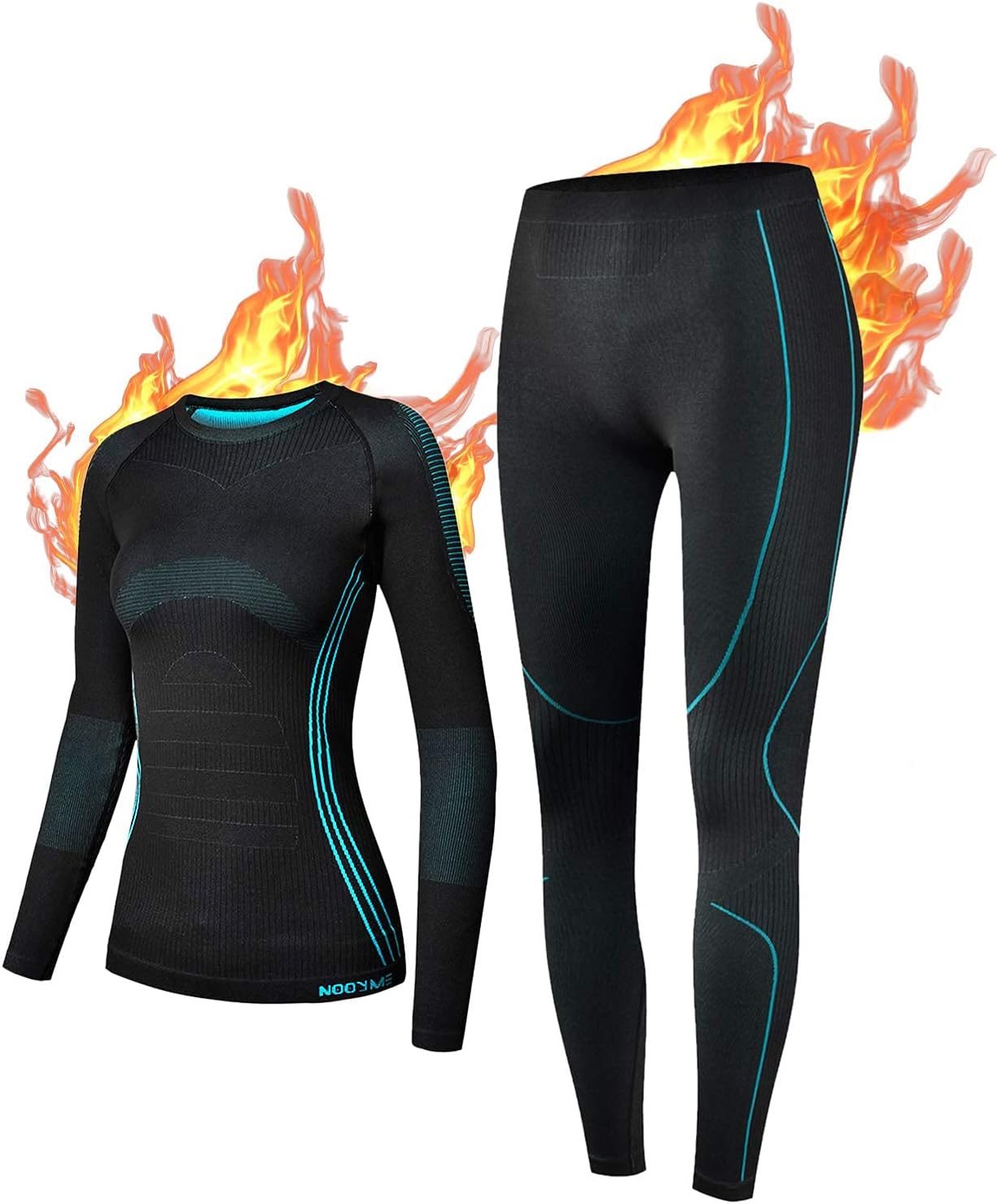 NOOYME Thermal Base Layer Women, Ski Base Layers Women, Ladies Thermal Clothing...