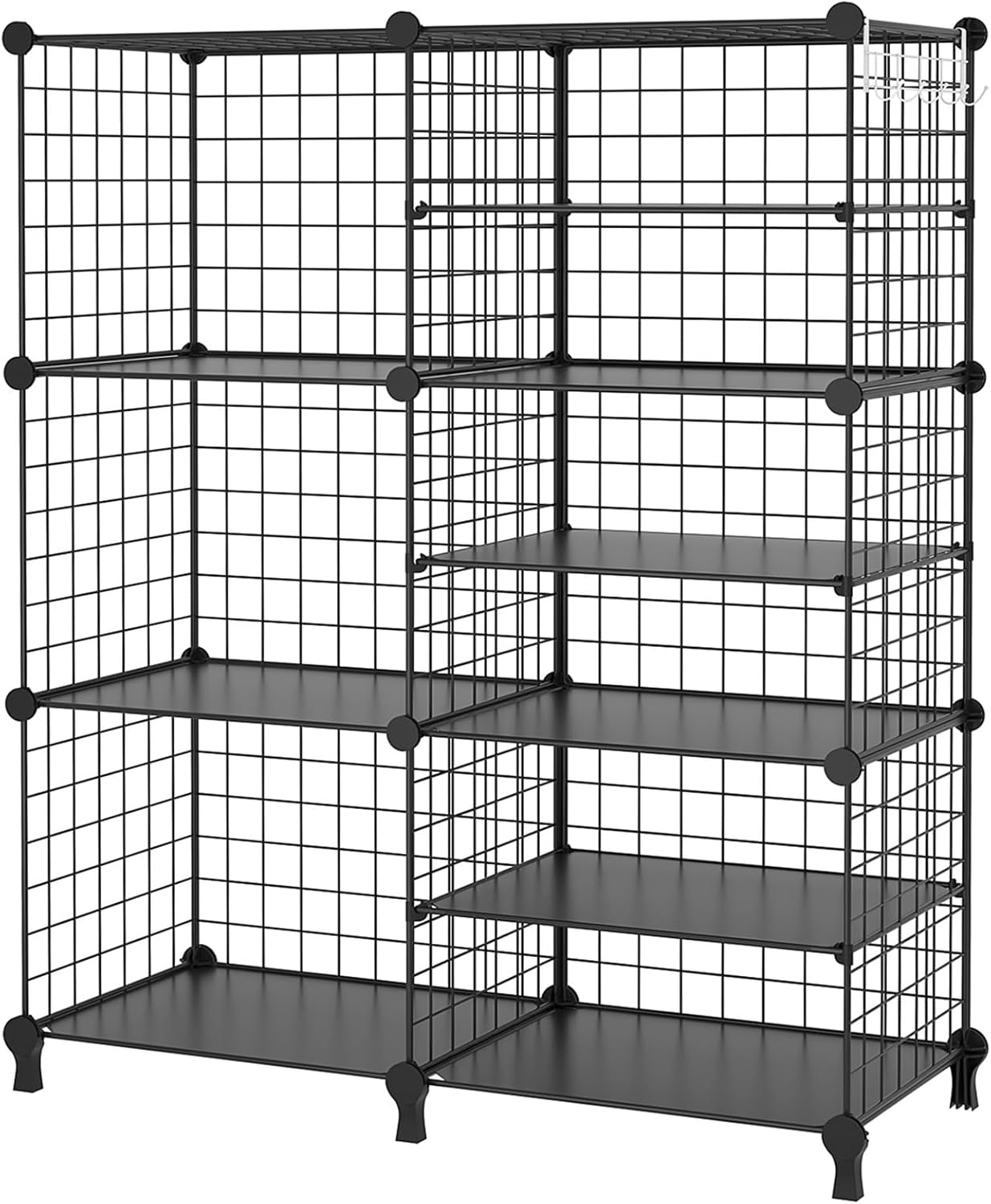 AWTATOS Closet Organizer Wire 6 Cube Storage Shelves Clothes Organizer Stackable...