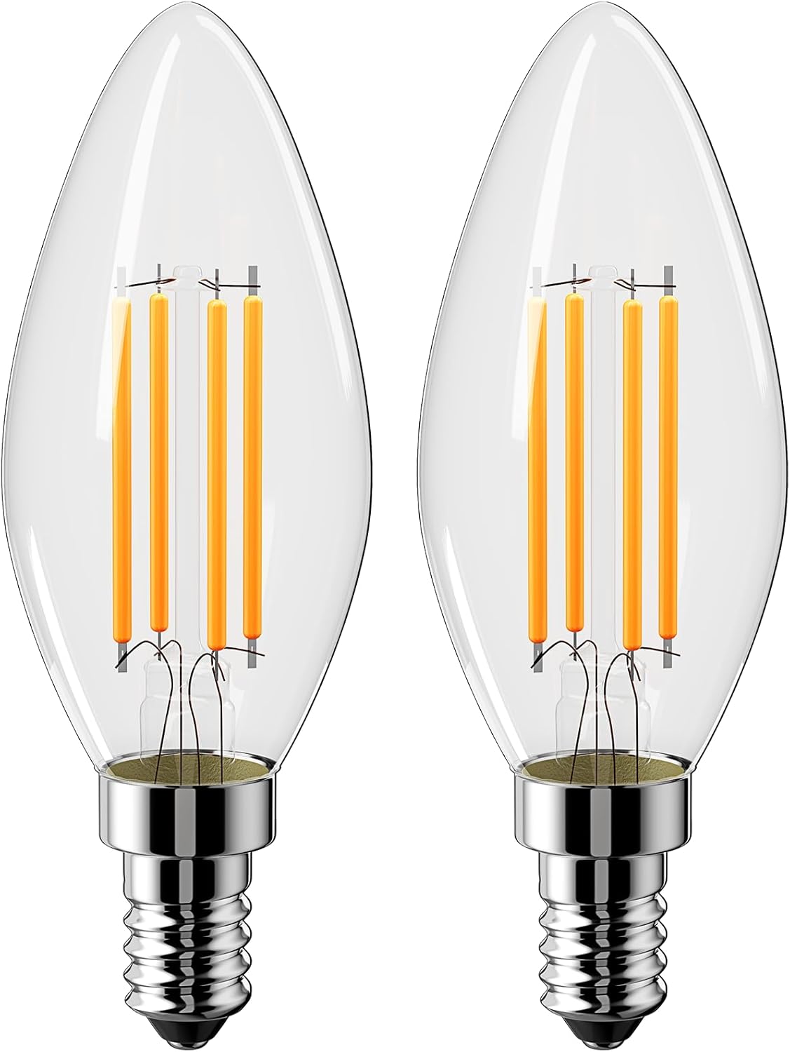 Vanke E14 LED Light Bulb Warm White 2700K, D Energy Class, 4W (40w Equivalent),...