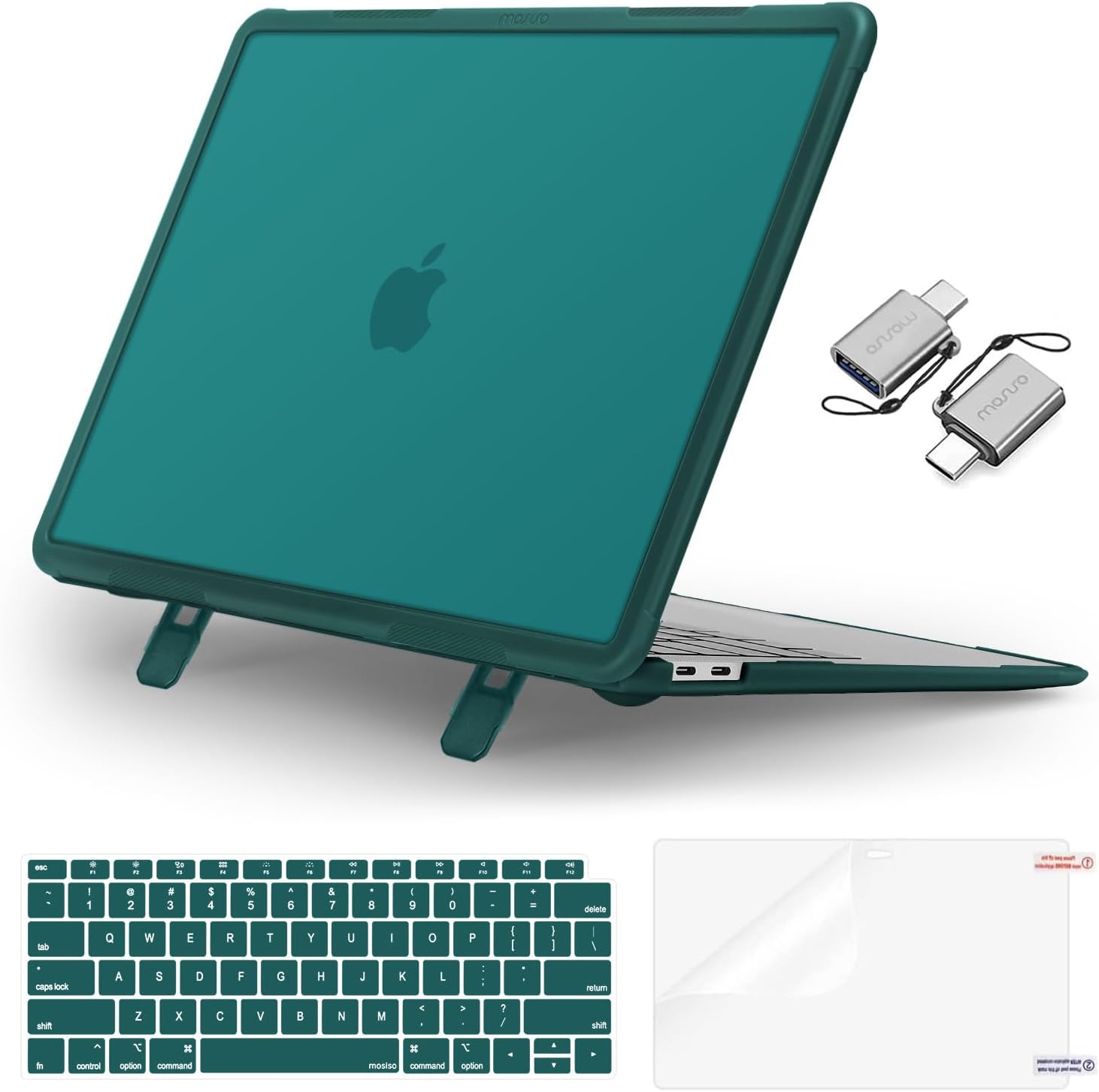 MOSISO Compatible with MacBook Air 13 inch Case 2022, 2021, 2020-2018 A2337 M1 A...