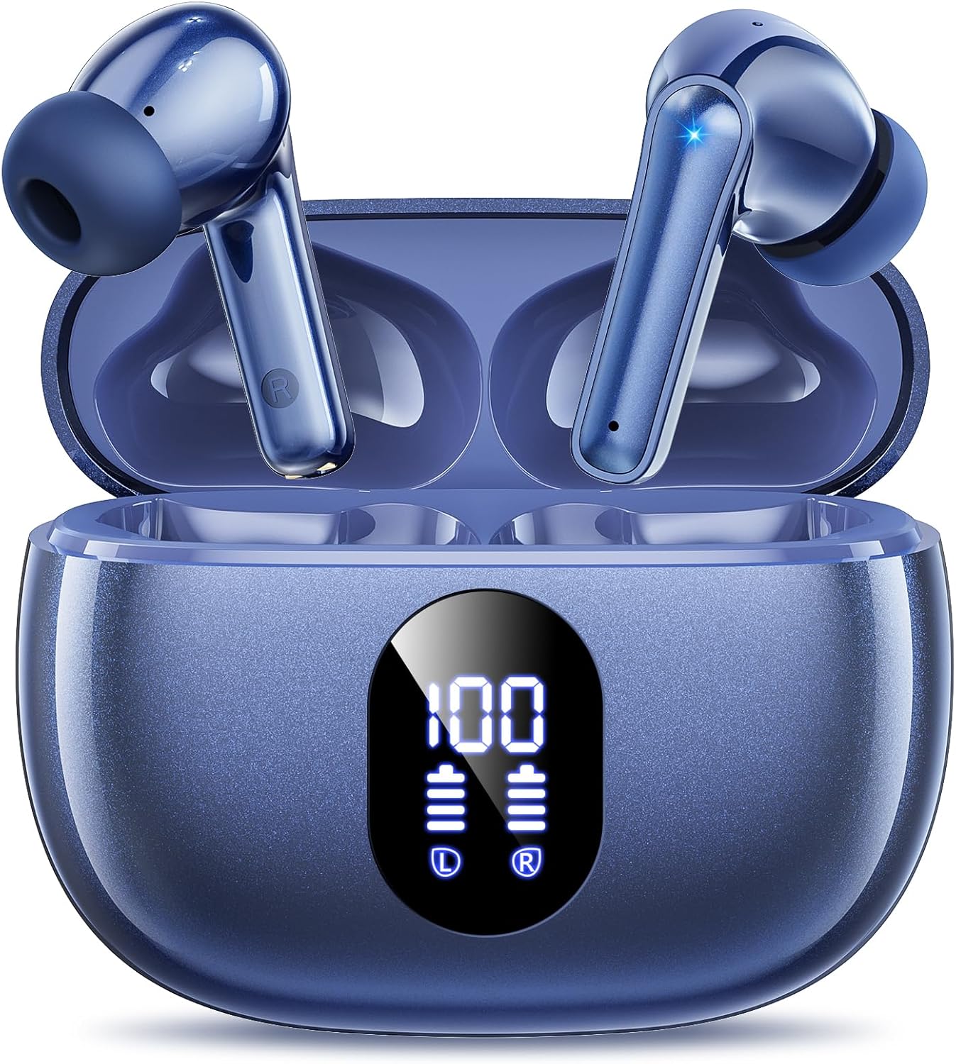 Wireless Earbuds, Bluetooth Ear Buds with Big Bass Stereo Sound, 48 Hours Playti...