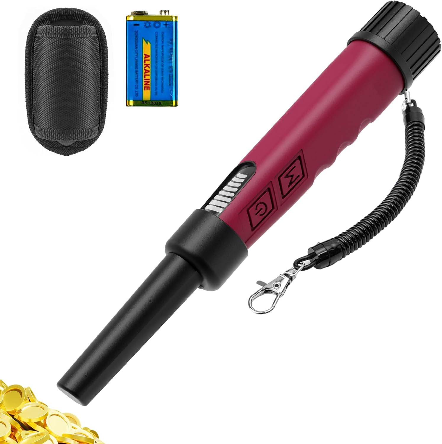 Dmyond Metal Detector Pinpointer, Handheld Pin Pointer Wand, IP68 Full Waterproo...