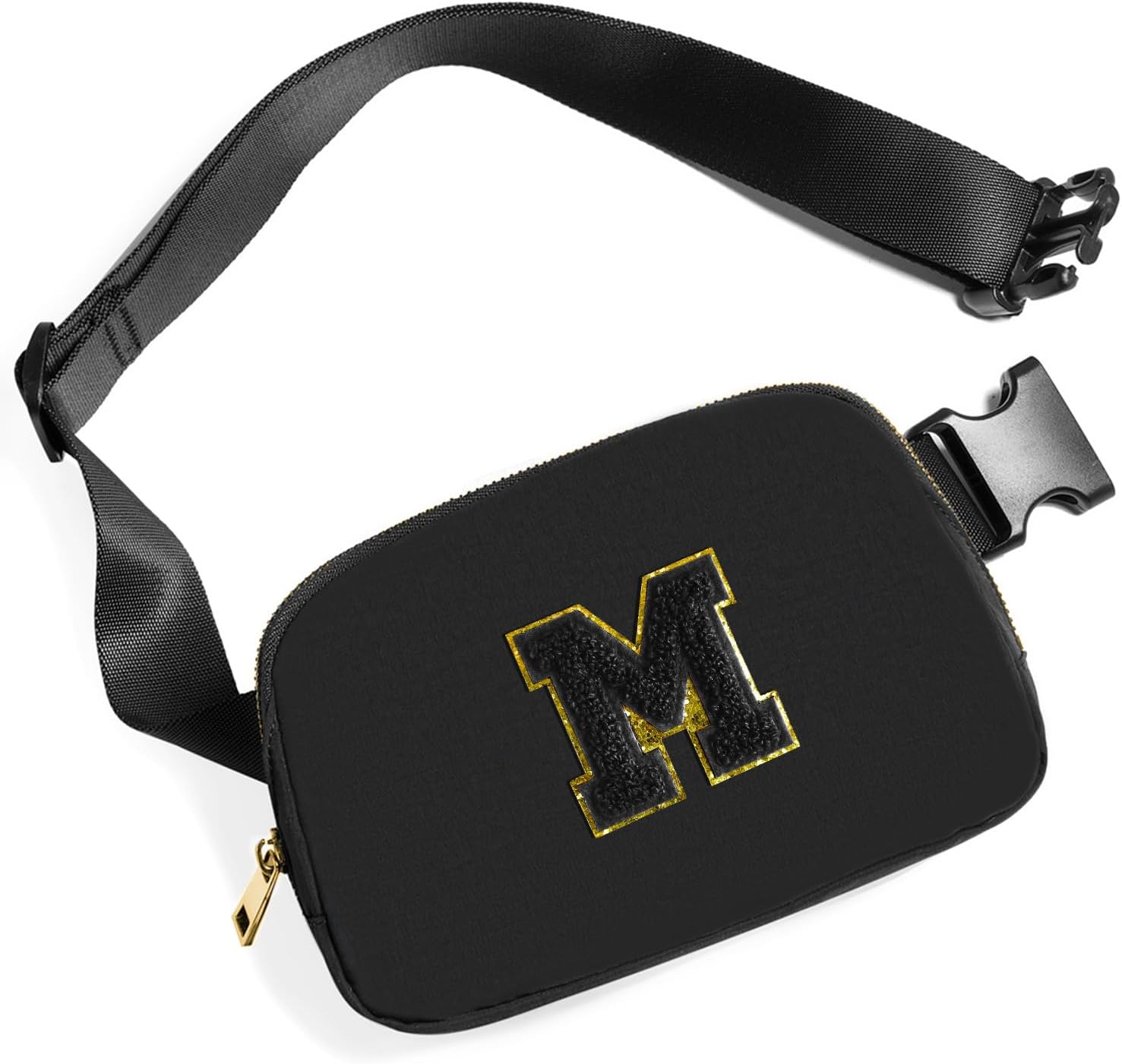 Gitus Belt Bag Fanny Pack Crossbody Bags with Initial Letter Patch Gifts for Wif...