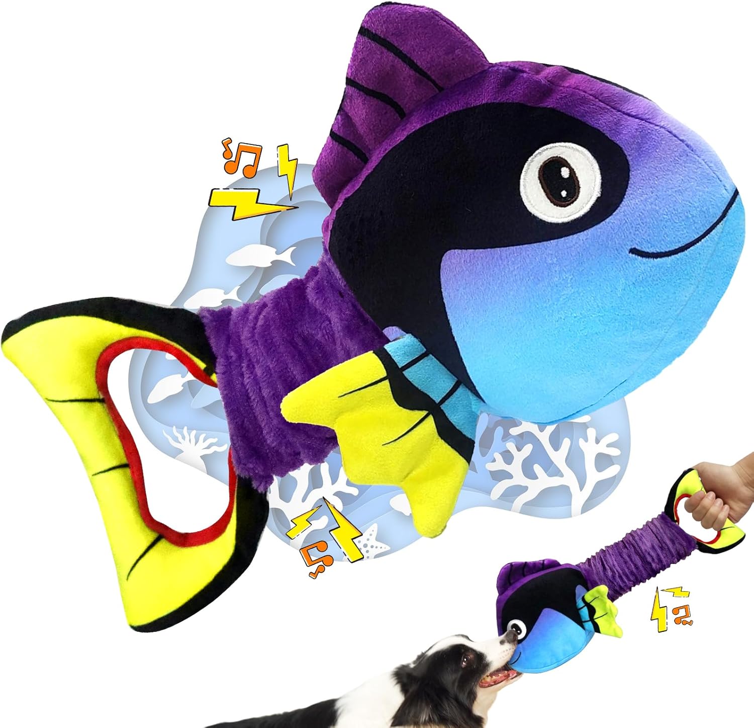 Squeaky Dog Toys for Aggressive Chewers -Suitable for Large Breeds-Chew Toys for...
