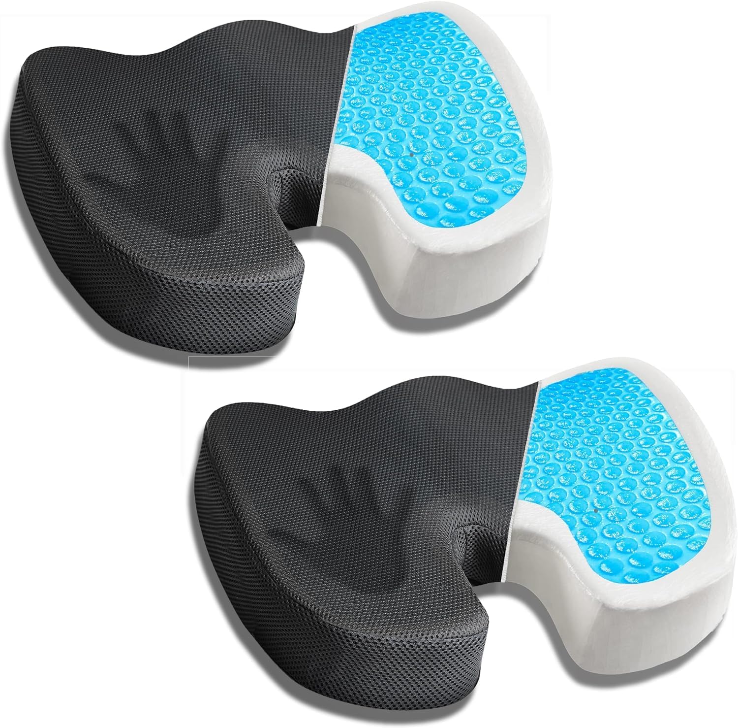 EcoNour Coccyx Cushion | Memory Foam Pain Relief Cushion for Back Support | Scia...