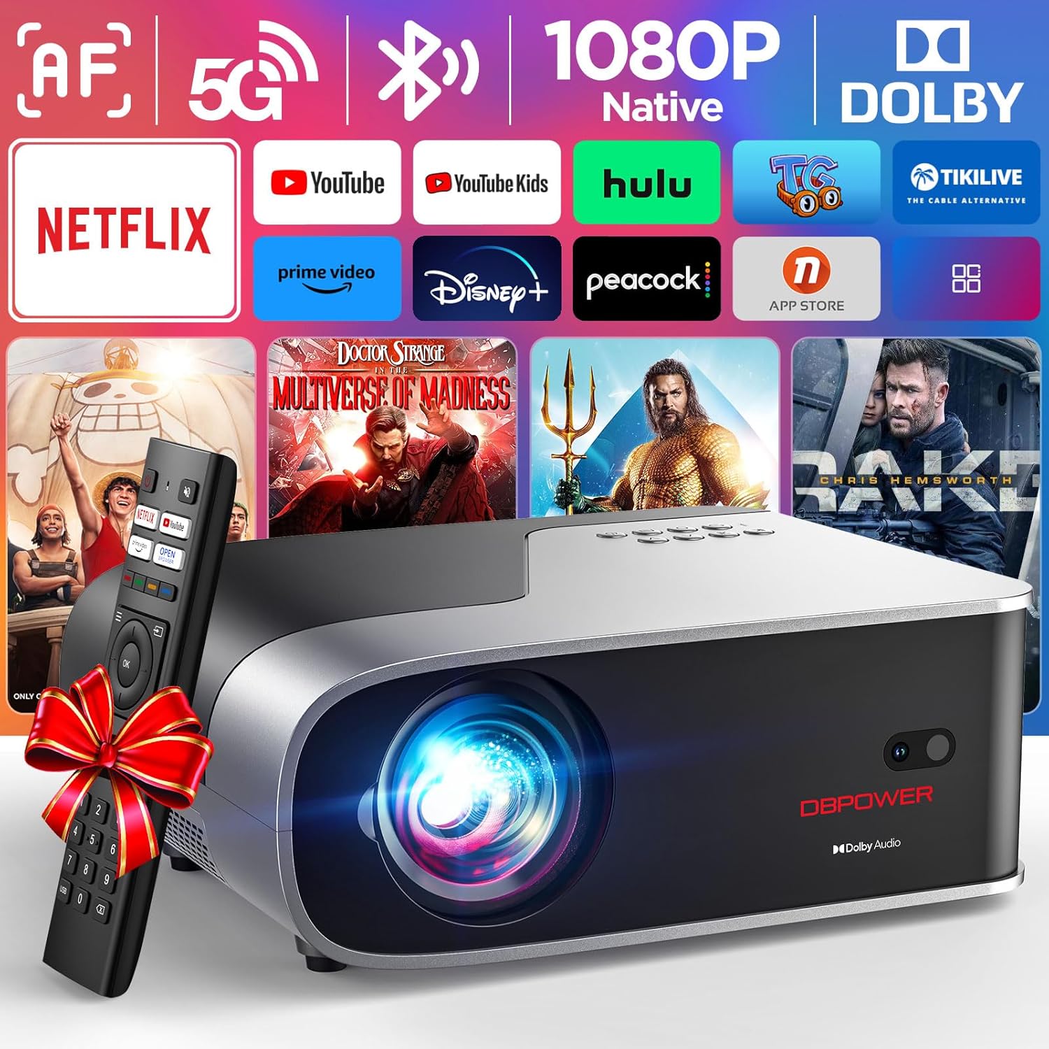 [Netflix Officially/AI Auto Focus] Smart Projector...