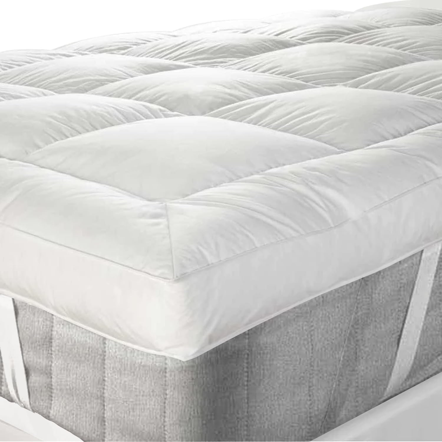 GMTEXTILE King Size Mattress Toppers 5cm King Size Mattress Topper, Microfiber K...