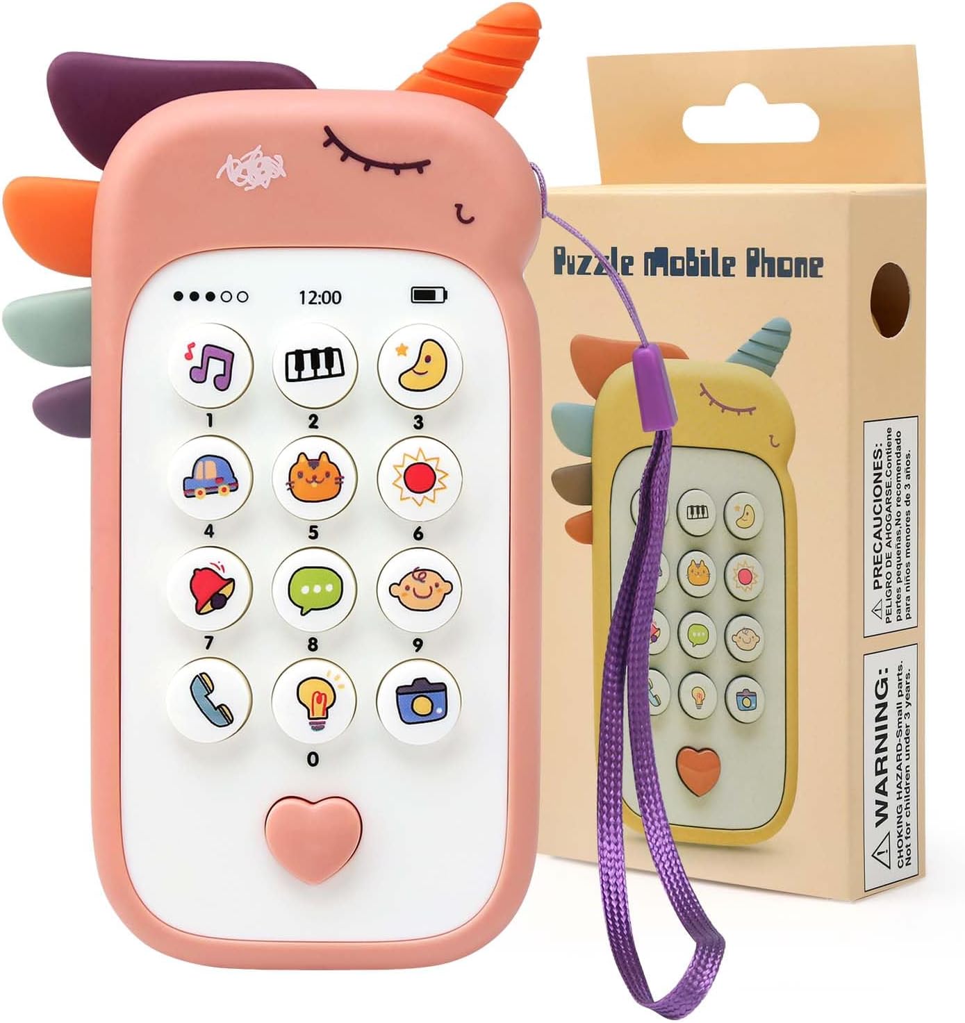 Bambebe Baby Phone Toys for 1 Year Old Boys Girls Gifts, Musical Baby Sounds Toy...