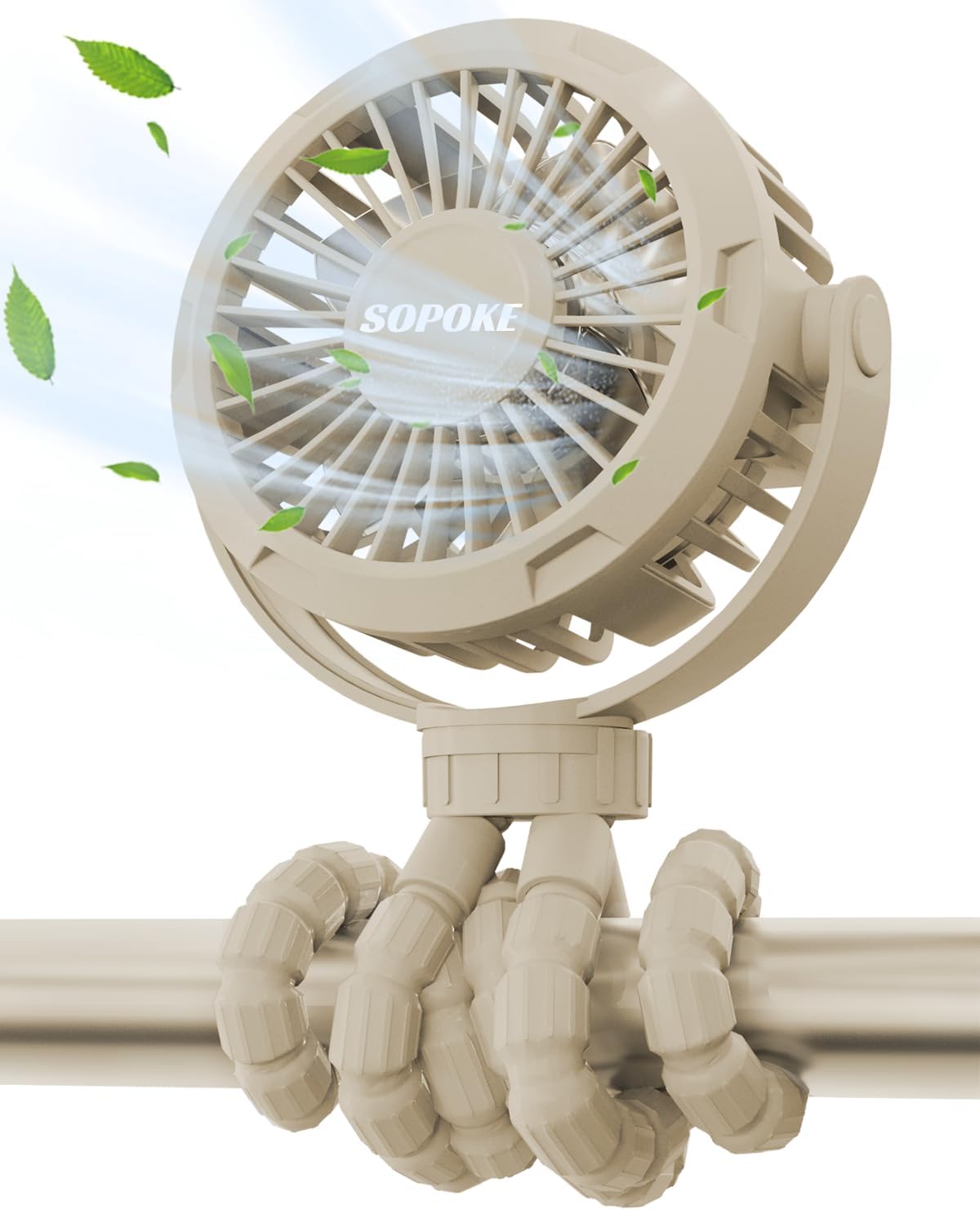 Mini Portable Baby Stroller Fan,3 Speed Personal Handheld Fan,Battery Operated R...