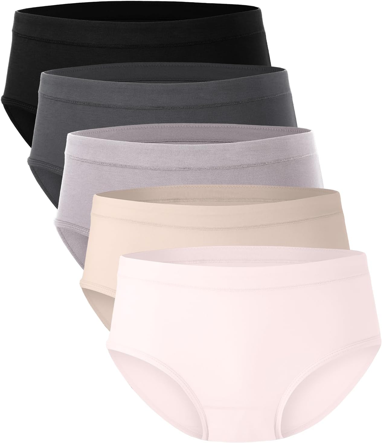 BAMBOO COOL Womens Underwear, Moisture-Wicking Briefs, Soft and Breathable Panti...
