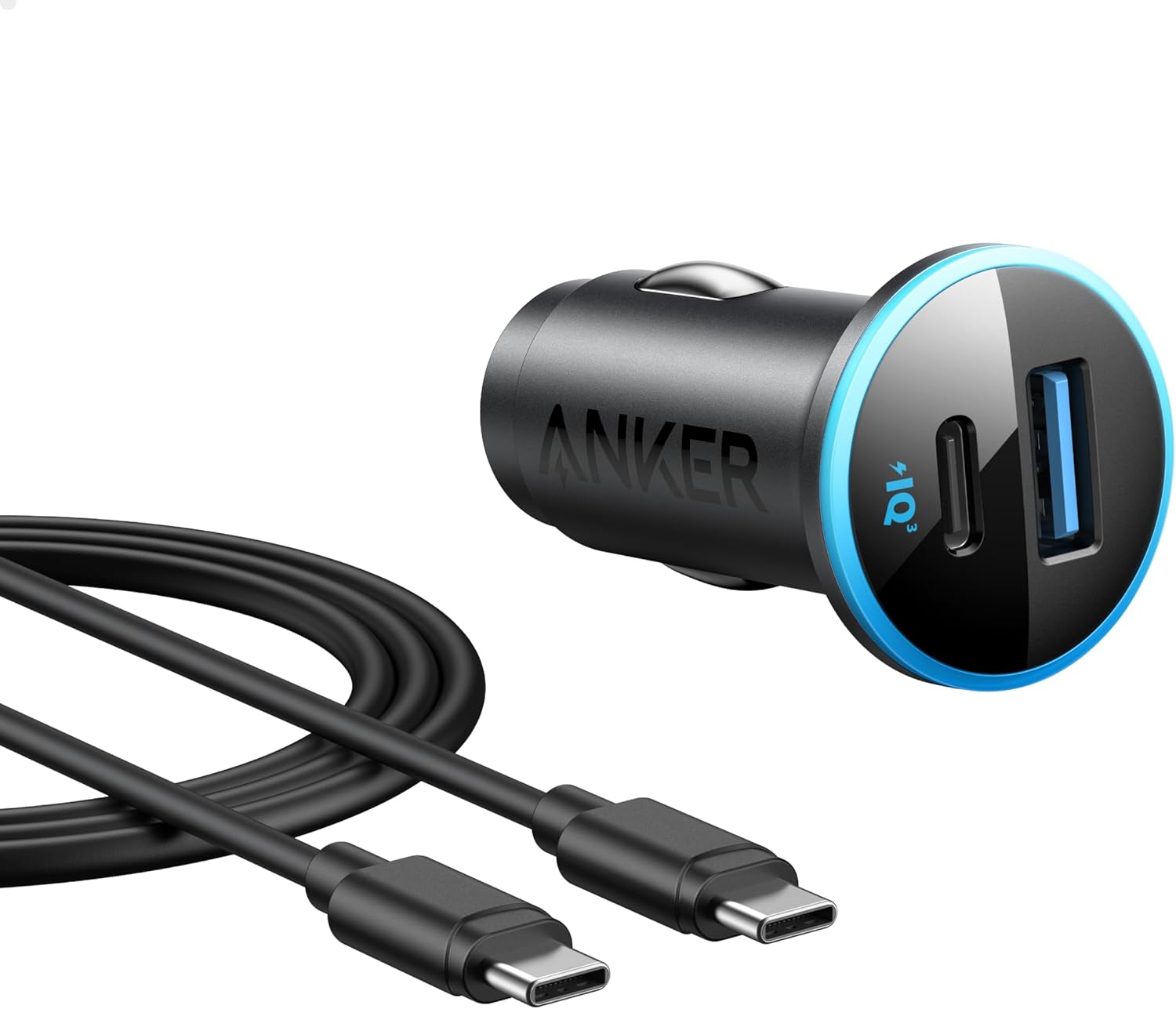 Anker USB C Car Charger Adapter, 52.5W Cigarette L...